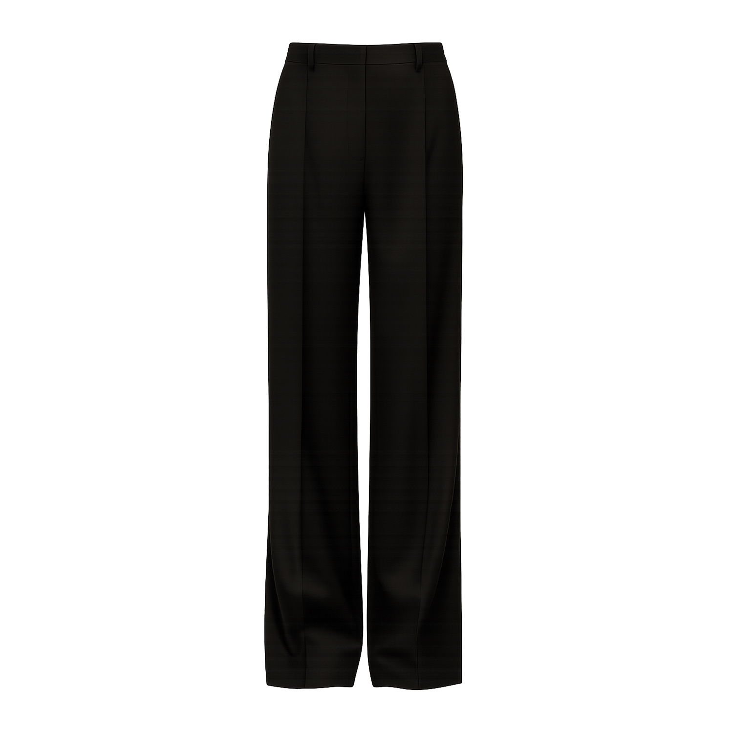 Nissa Women's Black Mid Waist Tapered Tailored Pants