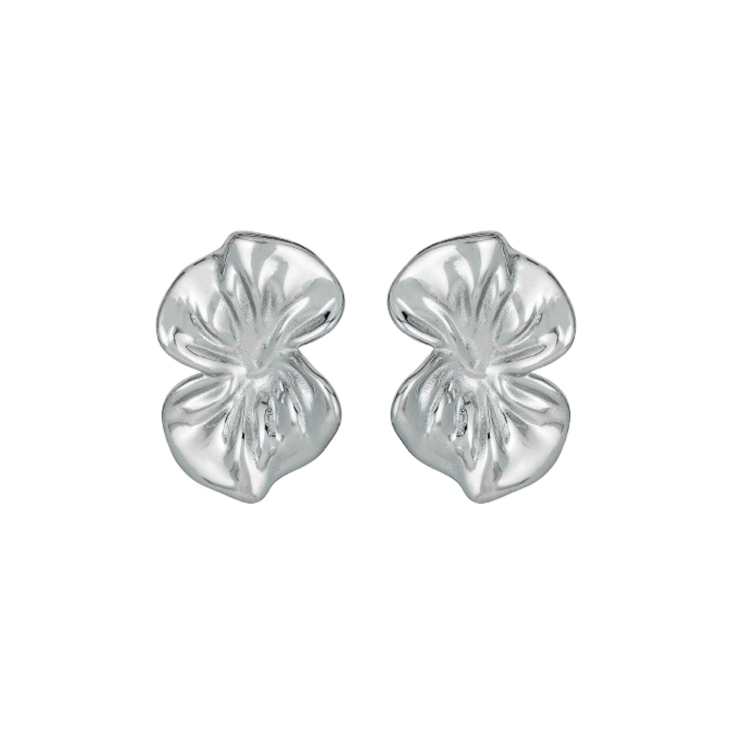 Third Tone Women's Orchid Earrings In Silver
