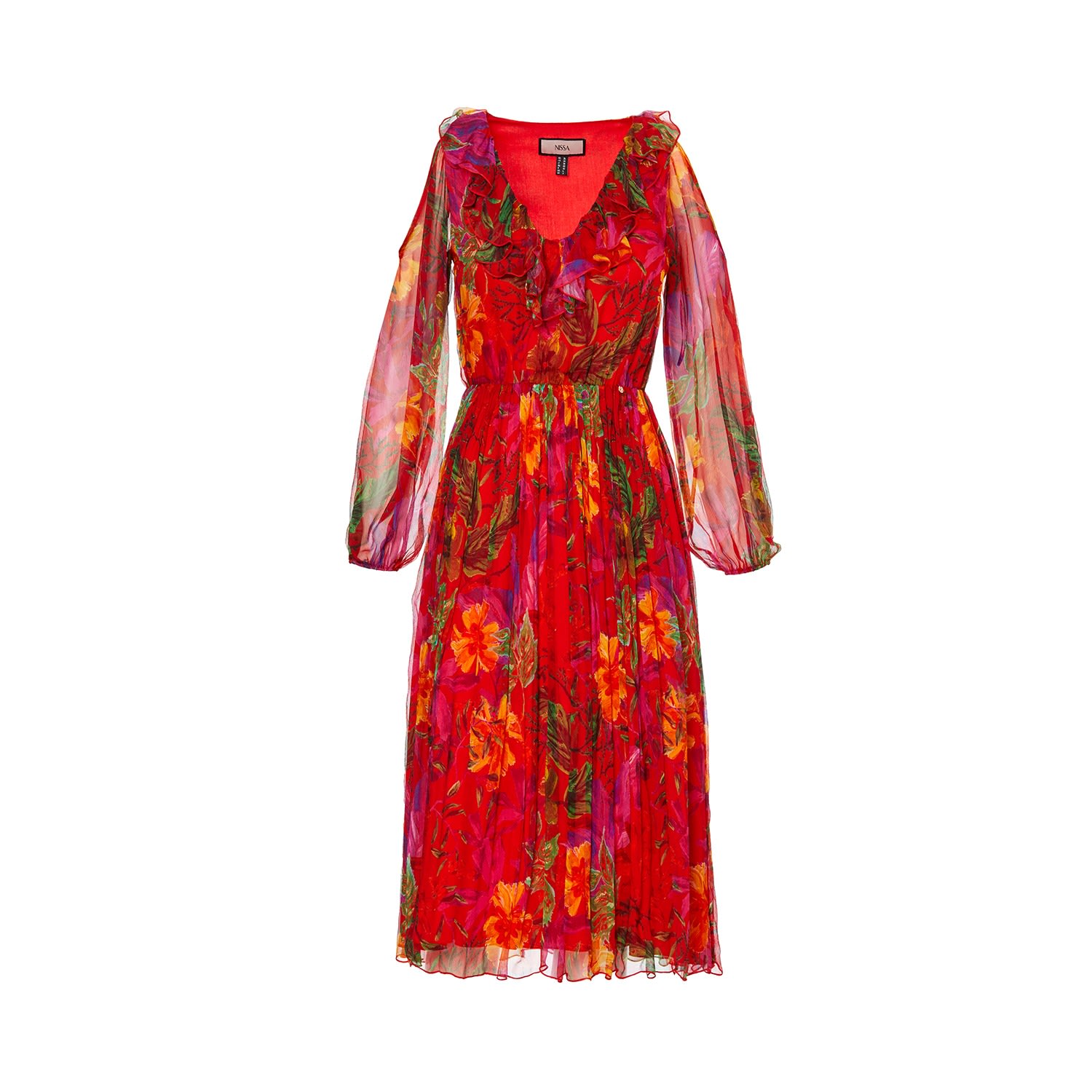 Women’s Printed Silk Dress Xxs Nissa