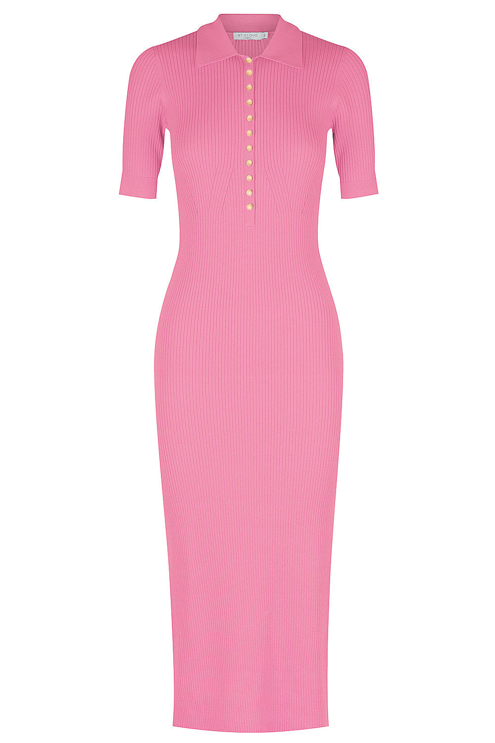 Women’s Pink / Purple New York Classic Midi Polo Dress - Candy Pink Extra Small St Cloud Label