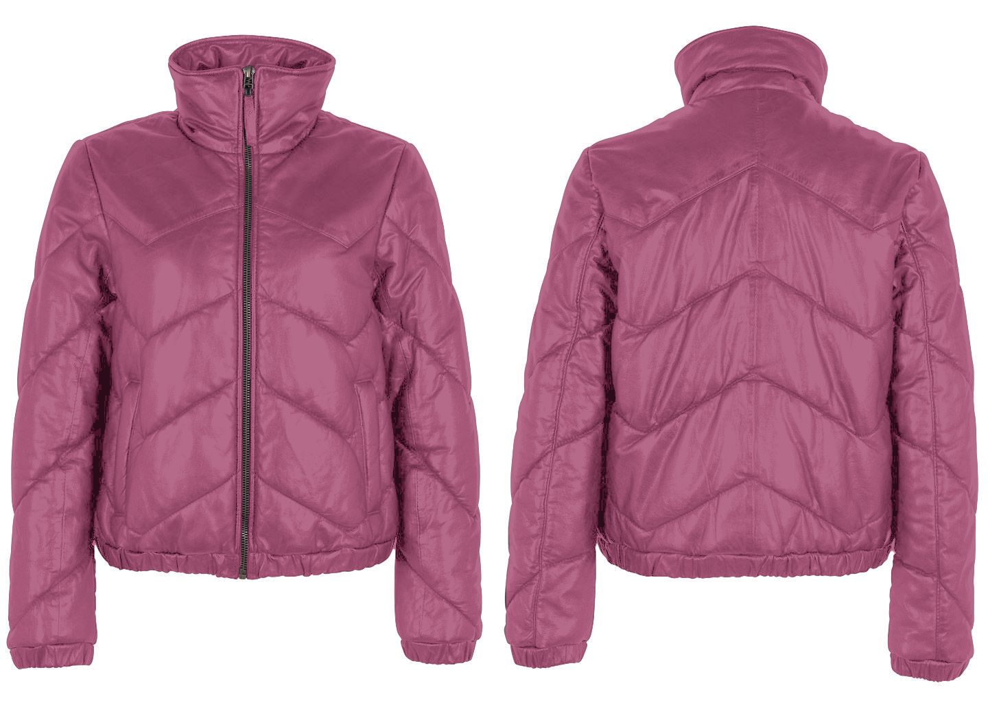 Mauritius Women's Pink / Purple Nele Cf Leather Jacket, Pink In Pink/purple
