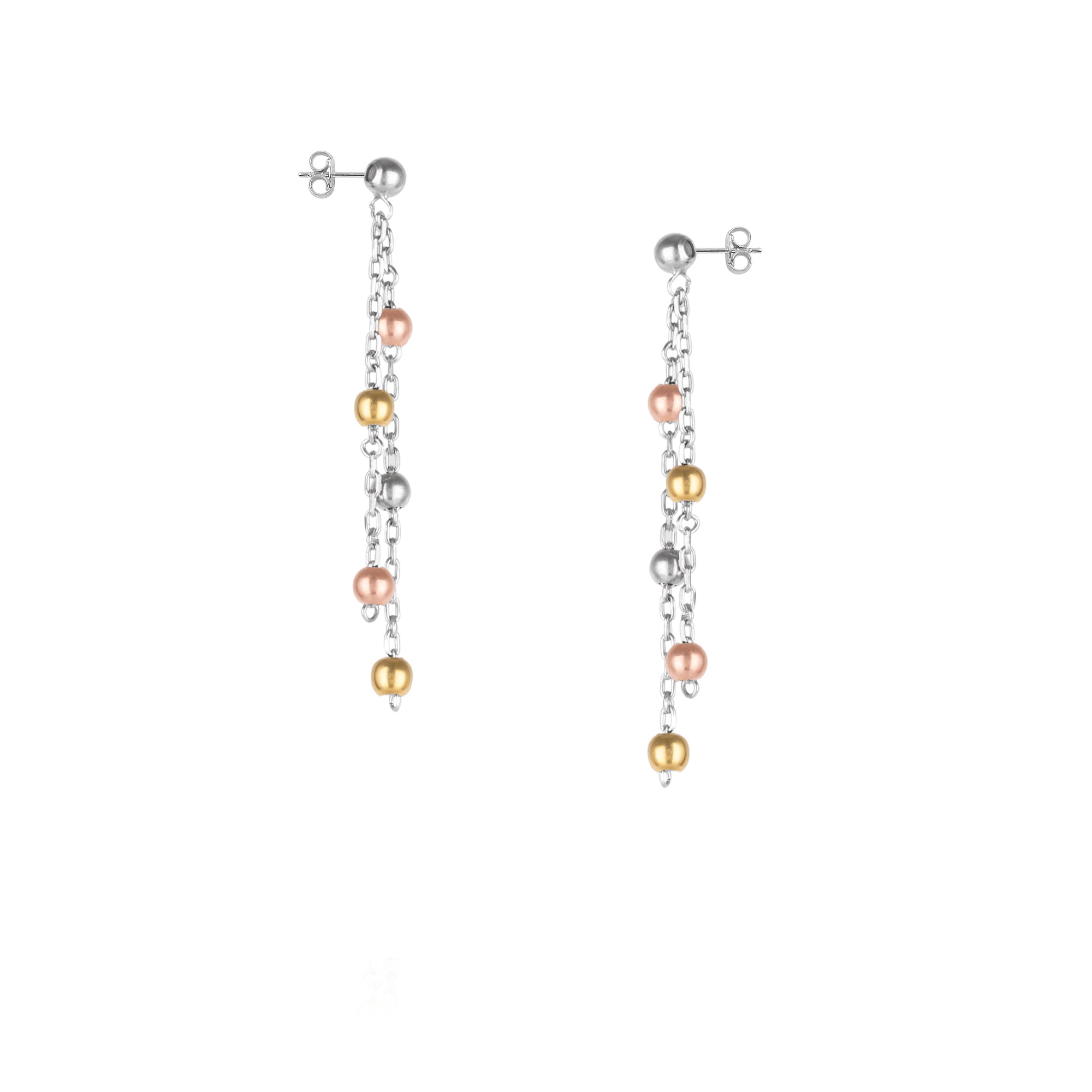 Spero London Women's Dorica Sterling Silver Multi Bead Drop Earring - Multicolor In Gold