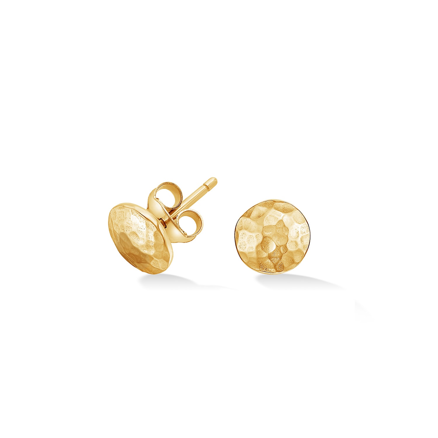 Dower & Hall Women's Small Round Domed Disc Nomad Studs In Gold Vermeil In Gold