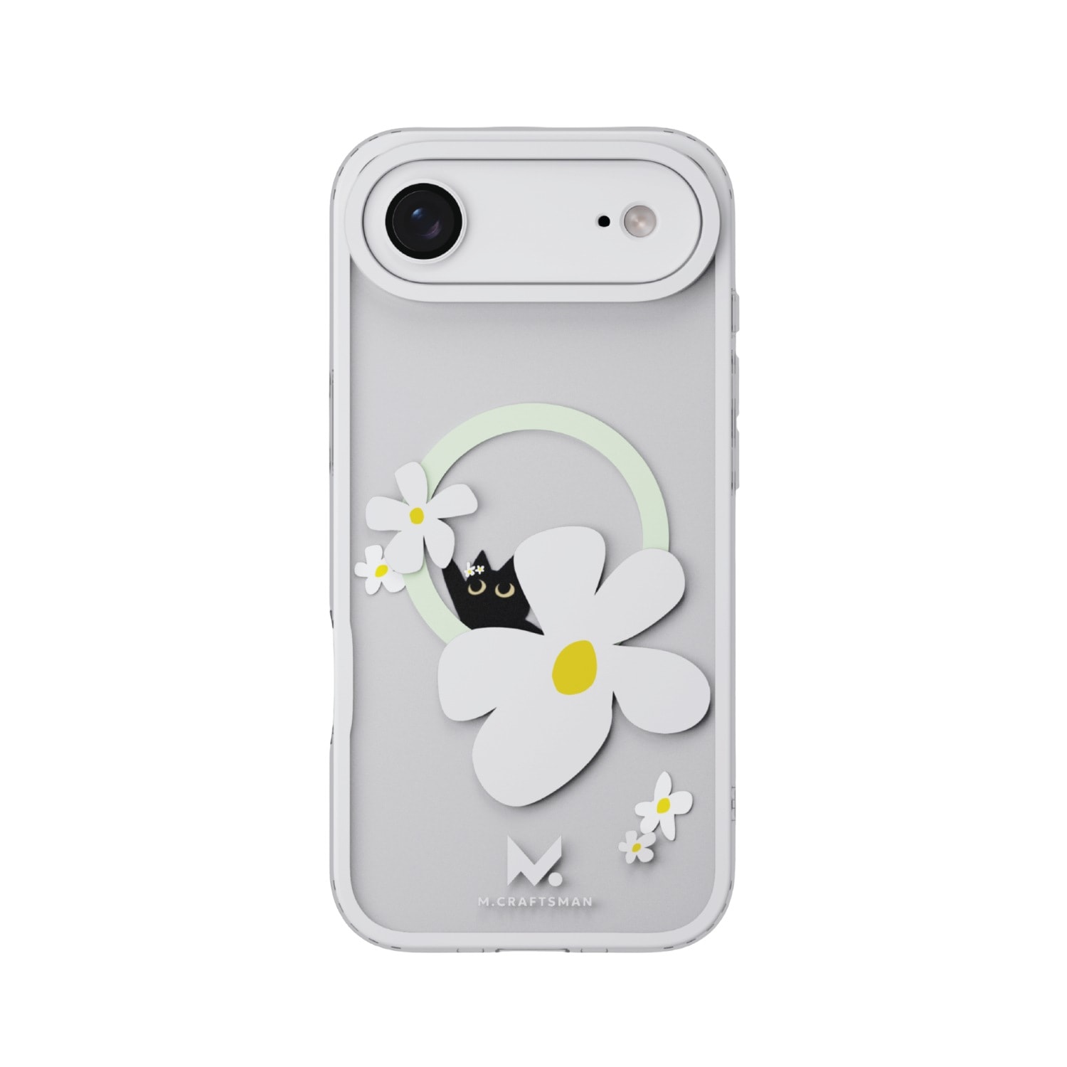 M.craftsman Neutrals Mcraftsman Iphone Case With Camera Plate Combo - Cat Flower