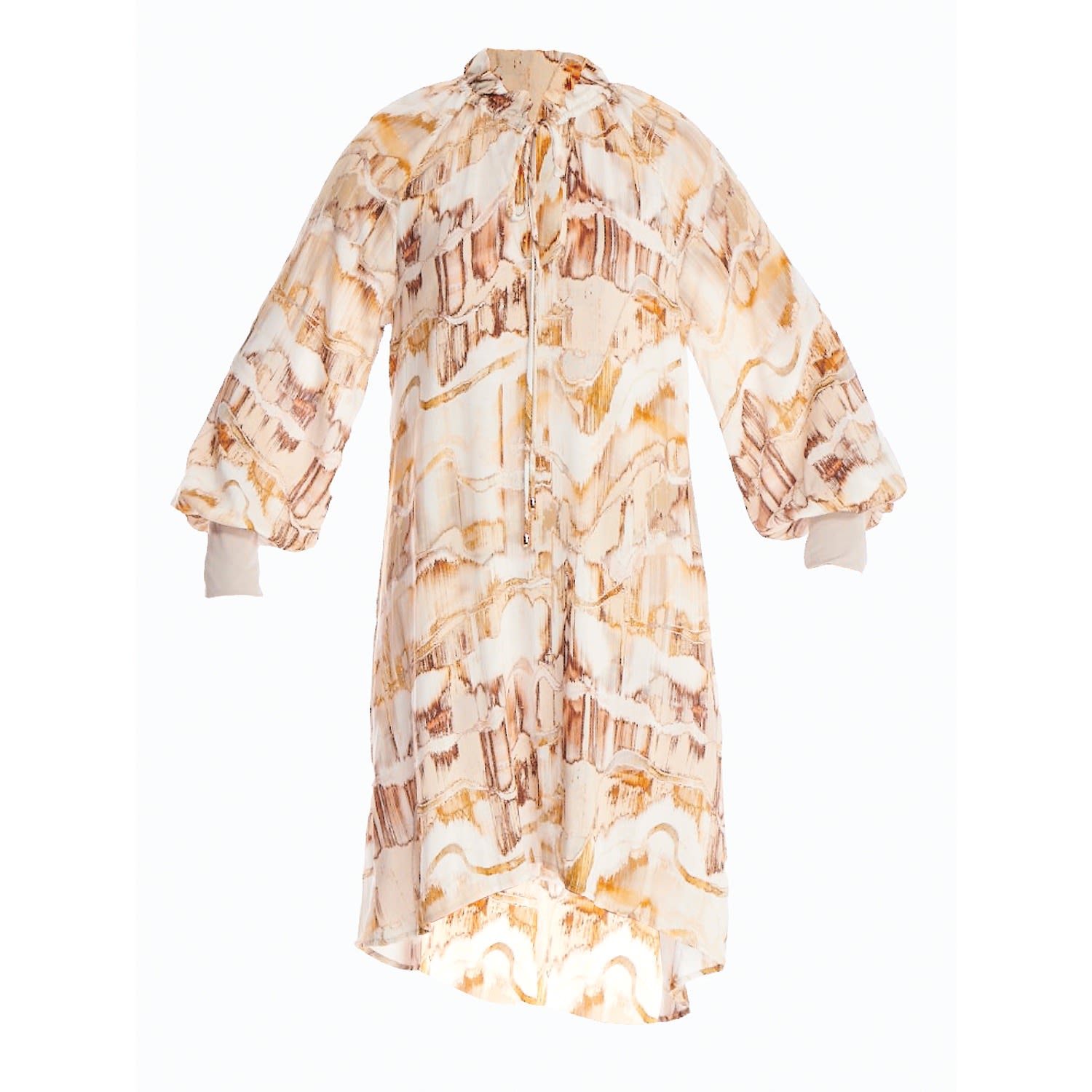 Women’s Vera Dress - Rayon Print Small Carlton Jones