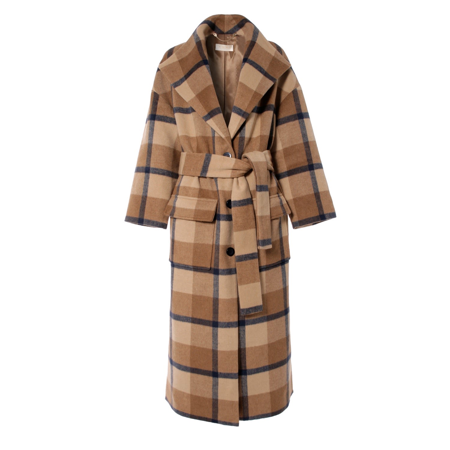 Aggi Women's Brown Alison Café Au Lait Long Coat