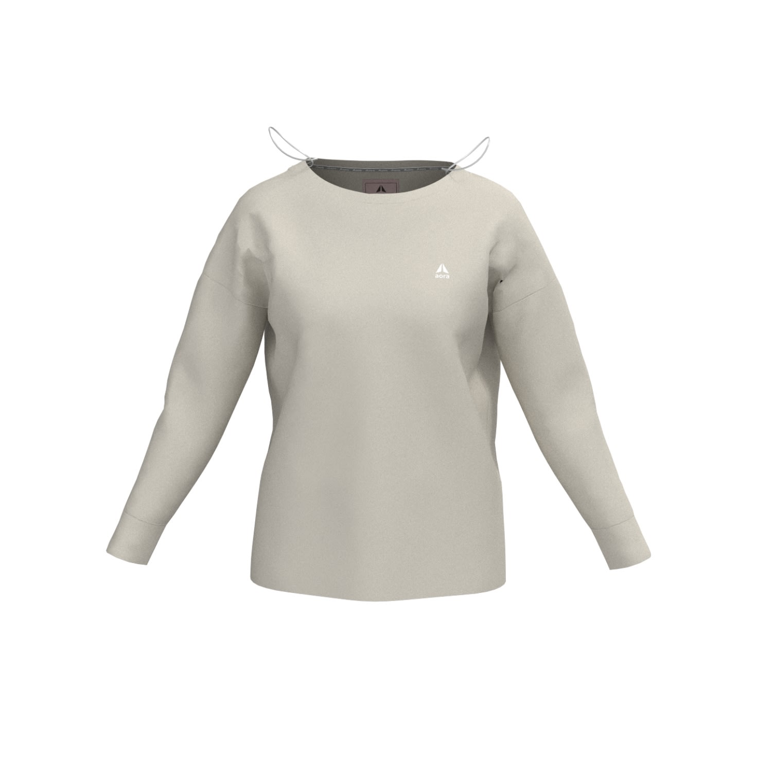 Aora Athletics Women's Daily Dose Sweatshirt - White In Silver