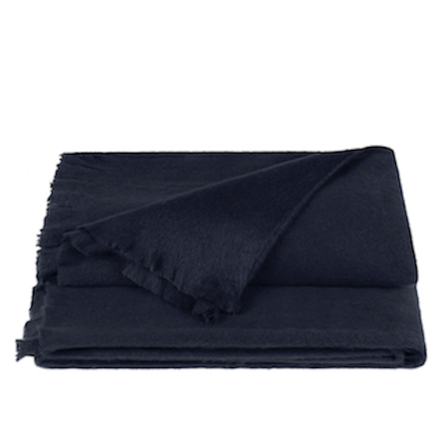Alpaca Loca Plaid/throw Royal Blue Alpaca Wool In Blue