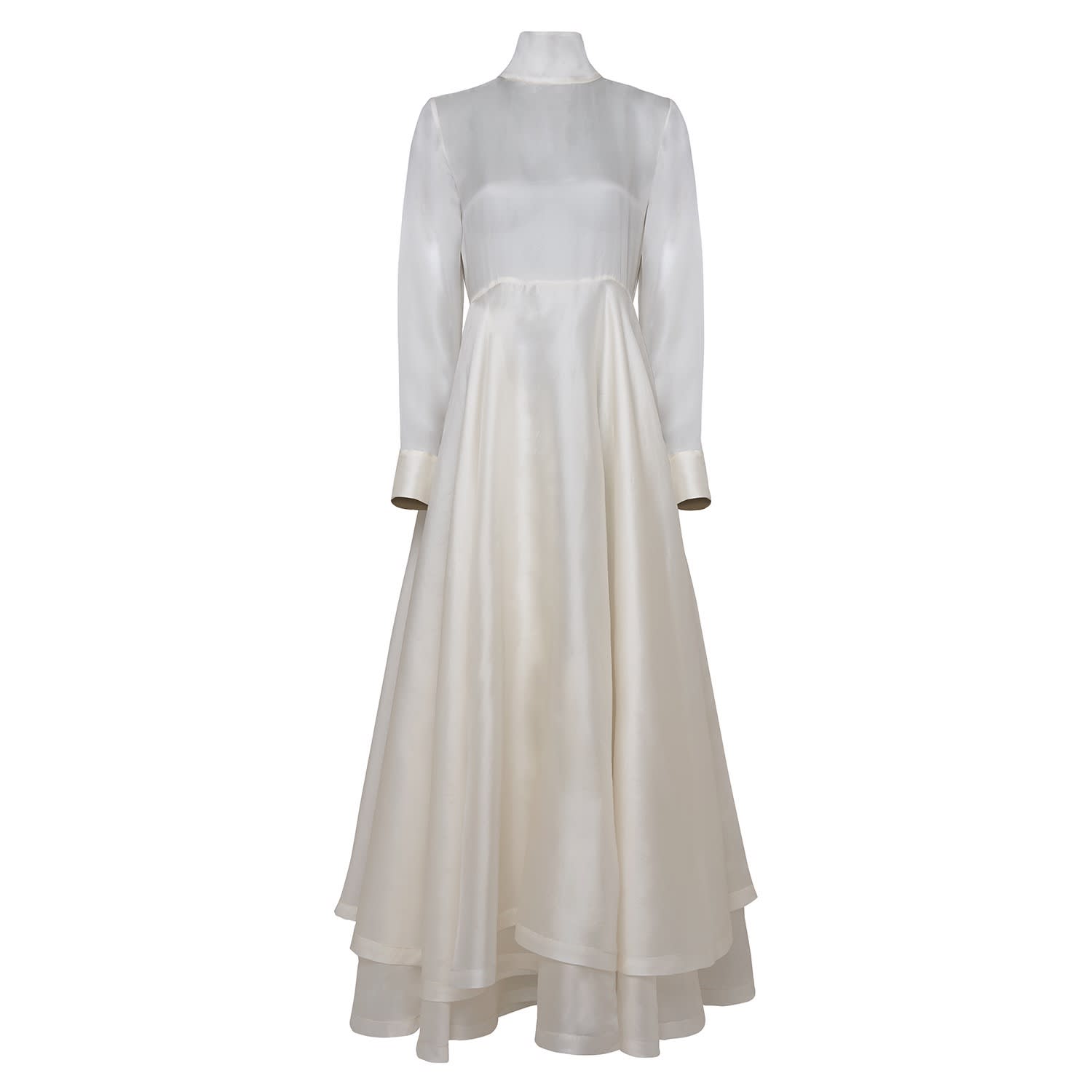 gown with ribbon at the back