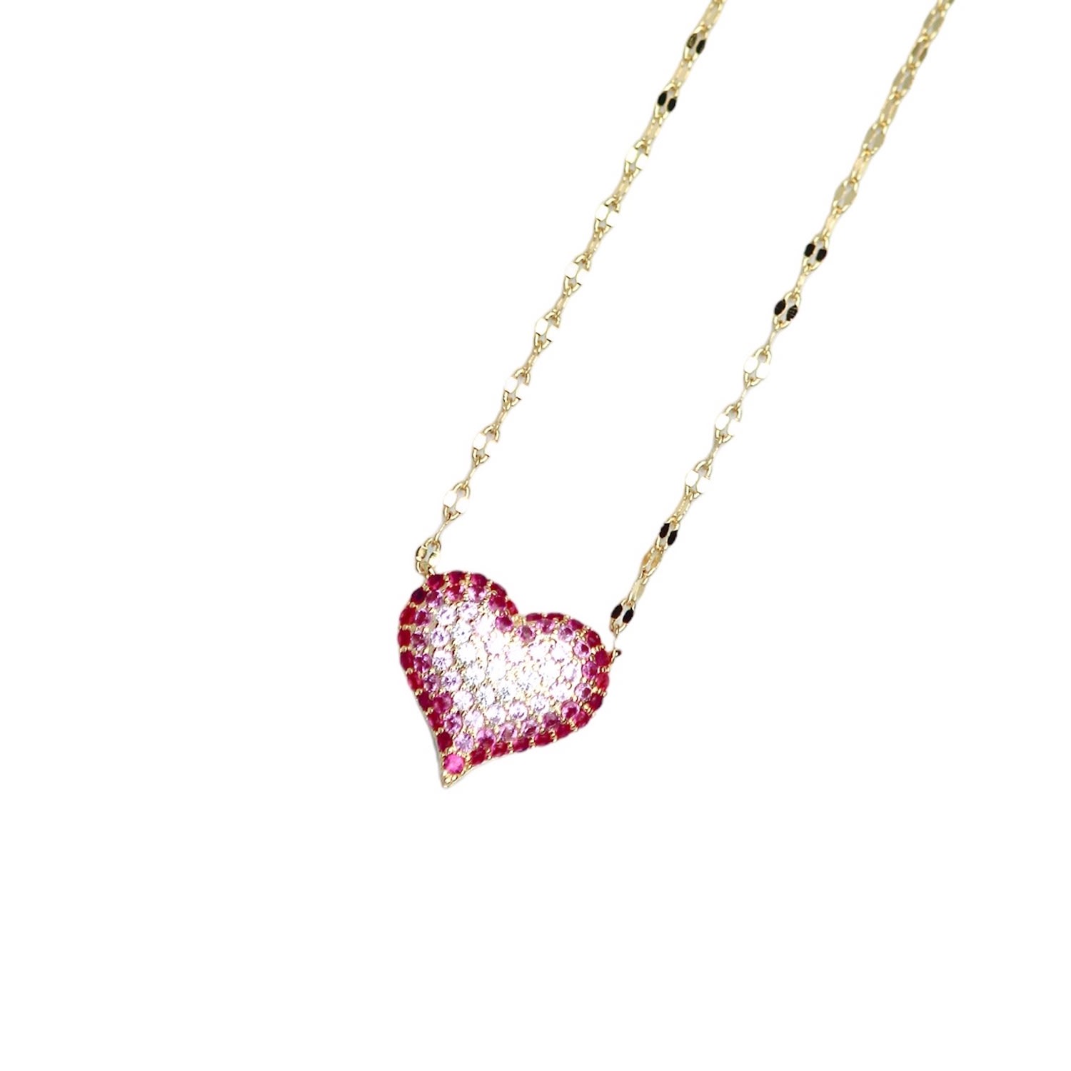 Women’s Pink / Purple Queen Of Heart Necklace- Pink Native Gem