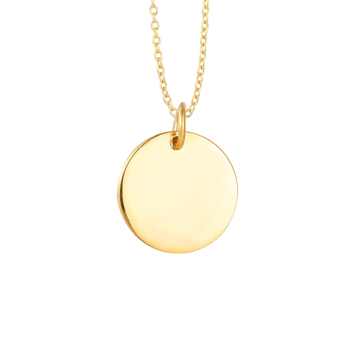 Women’s 22Ct Gold Vermeil Circle Disc Necklace Seol + Gold