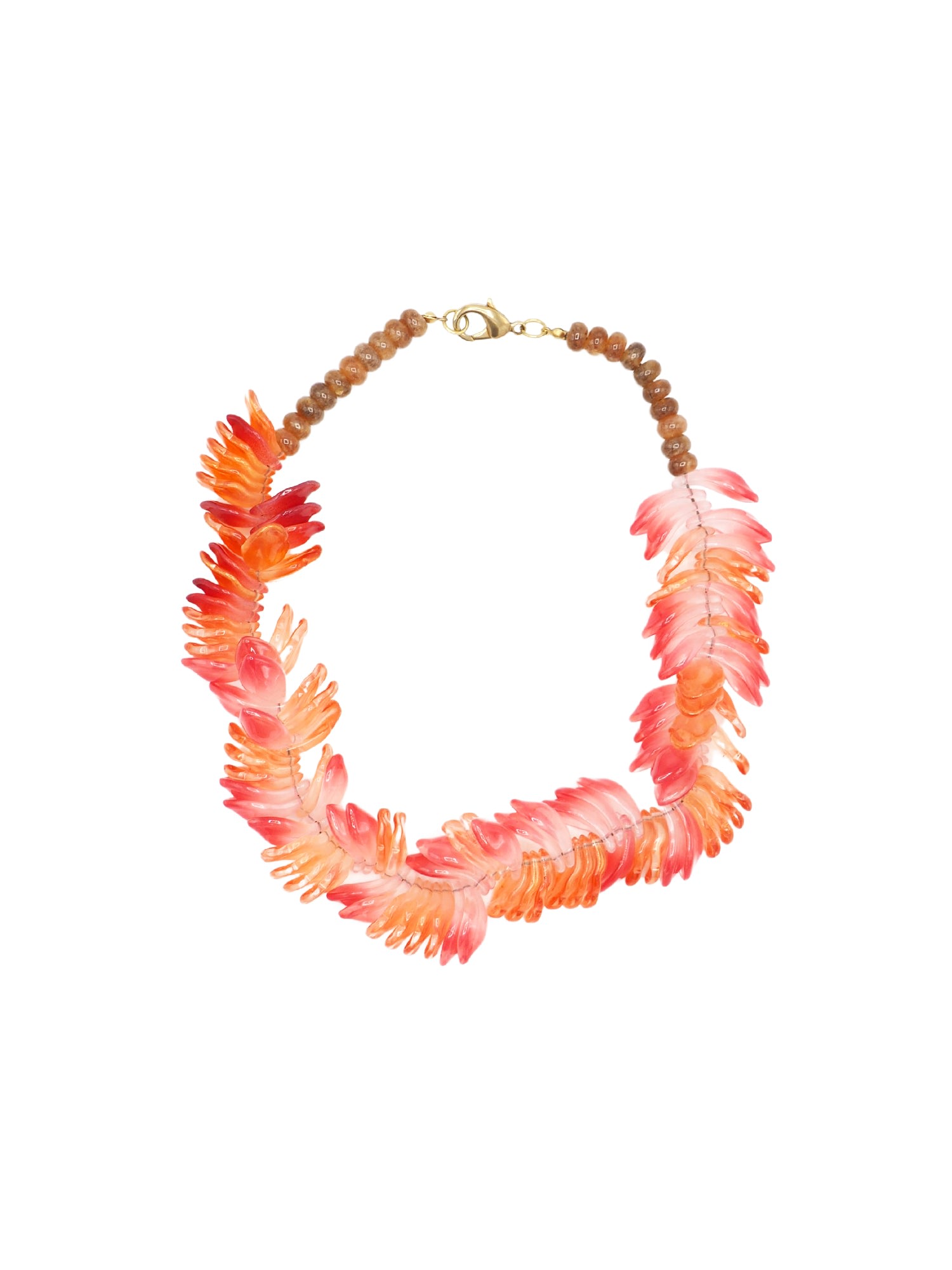 Sita Nevado Women's Vulcano Necklace - Red In Orange