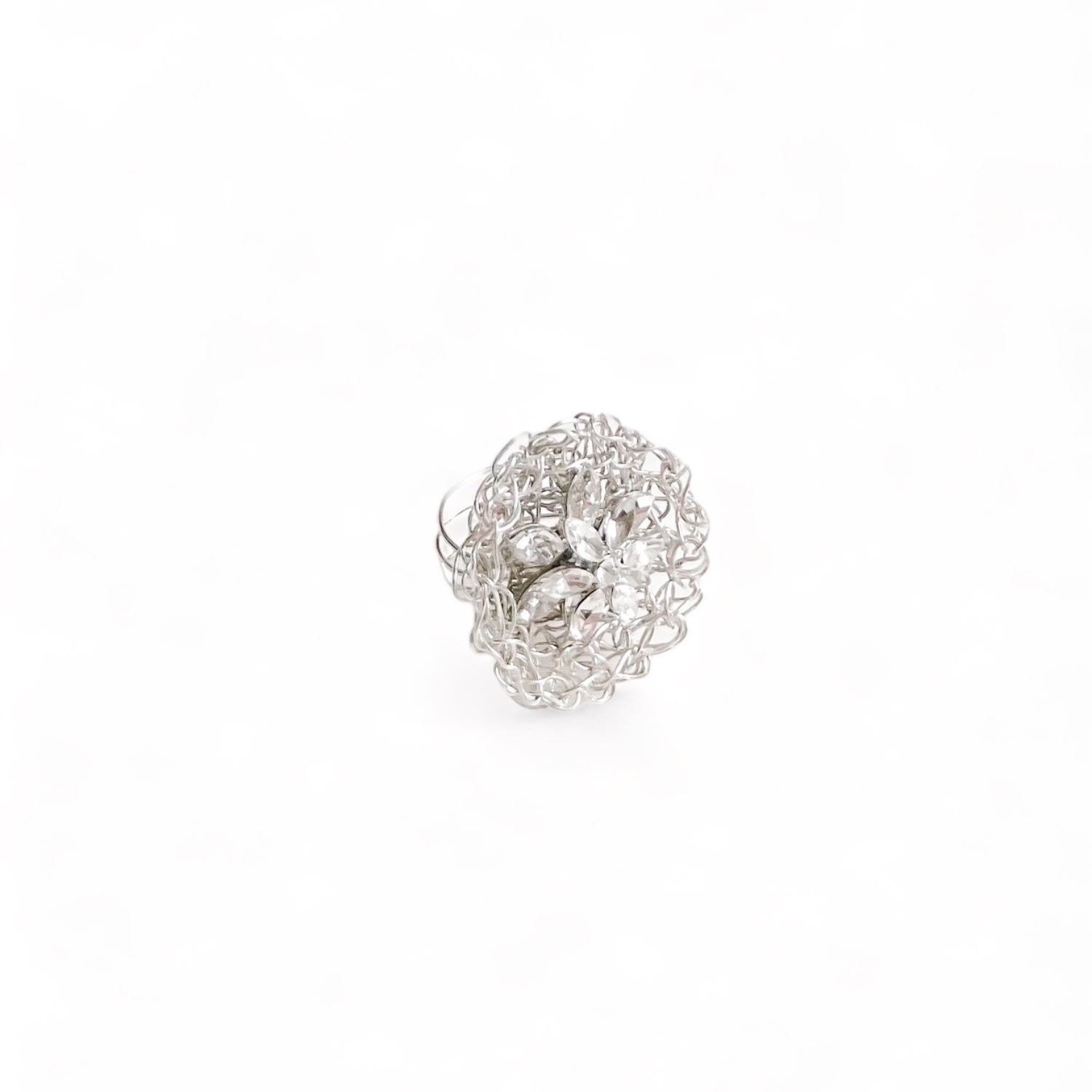 Women’s Silver Crochet Ring Nat Co.