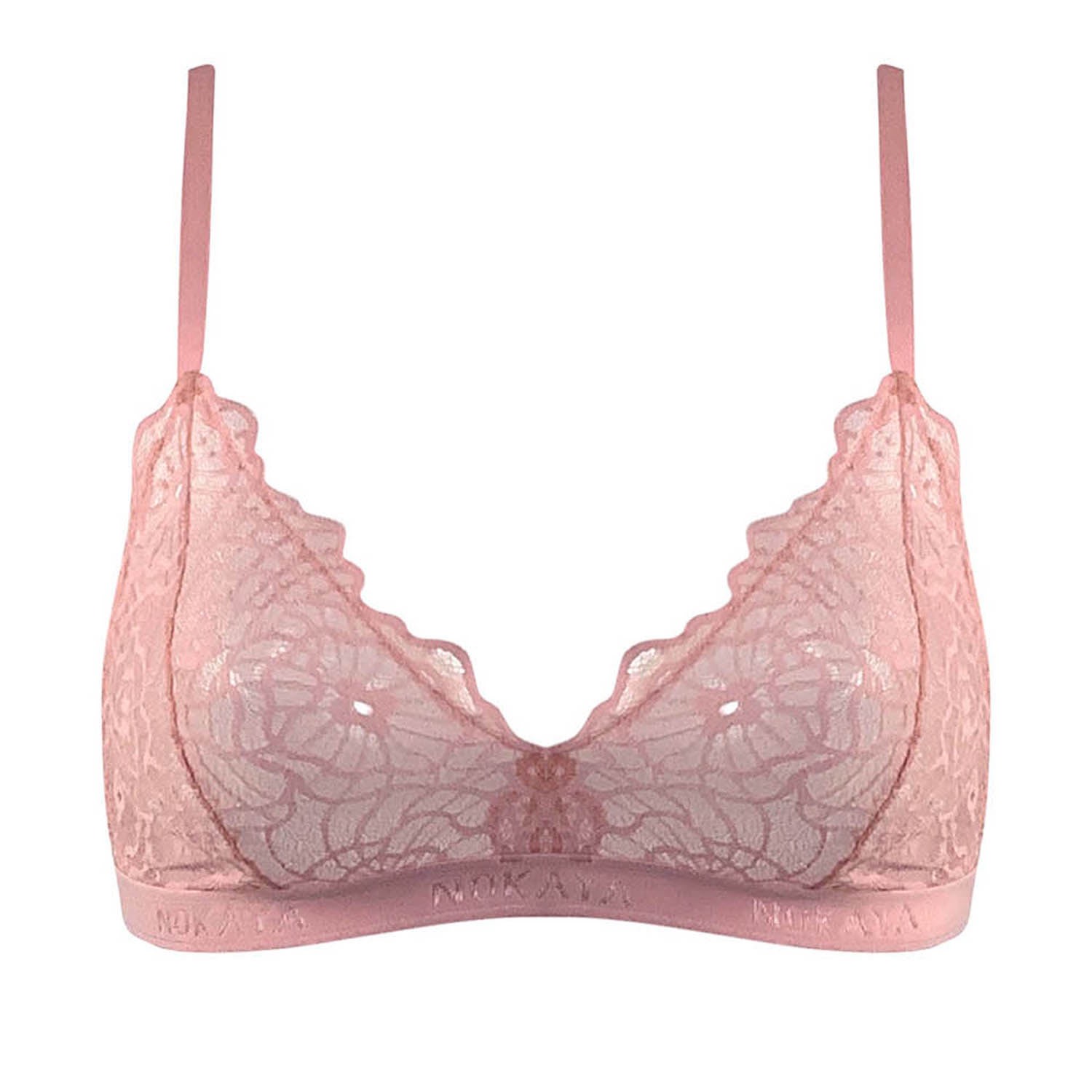 Nokaya Women's Rose Gold Born In Ukraine Image Bralette - Bouquet In Rose Gold