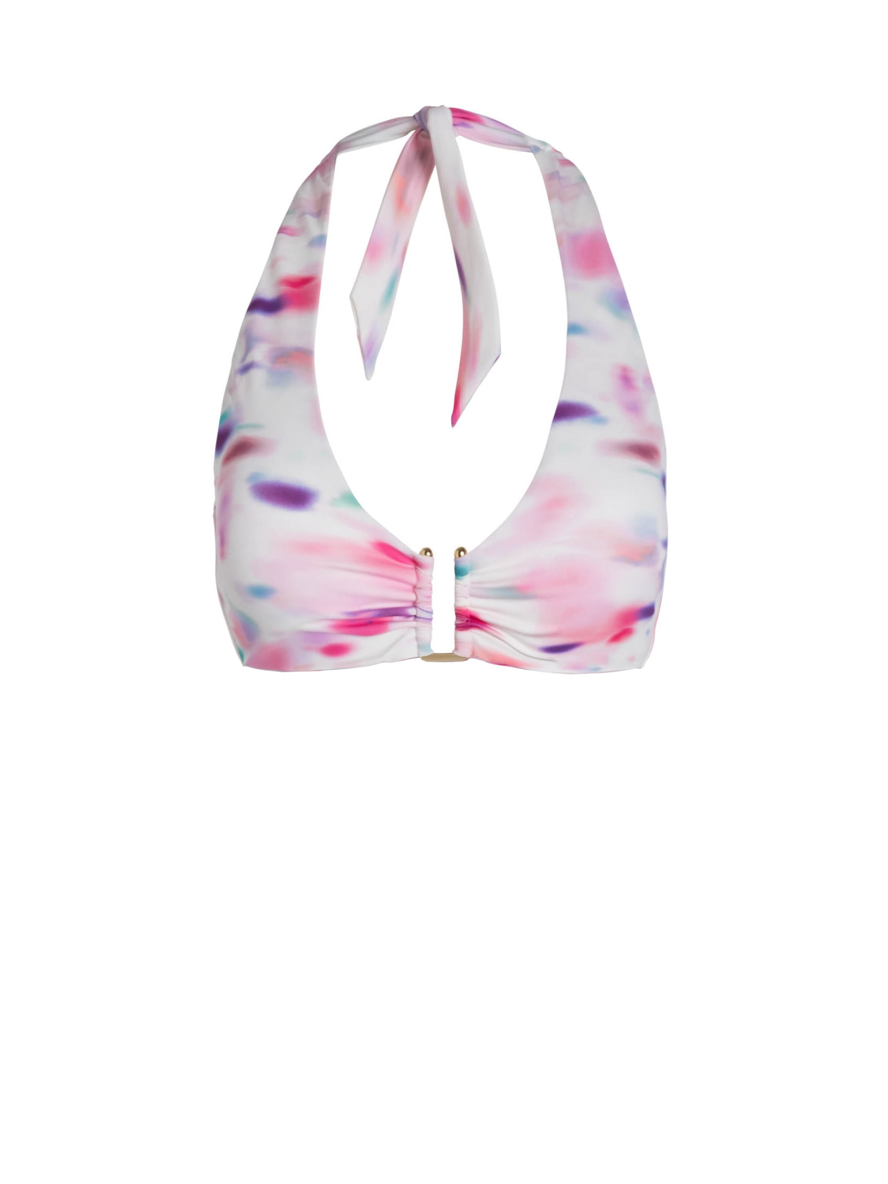 Change Of Scenery Women's Pink / Purple / Blue Shana Top In Hazy Ikat Ivory In Pink