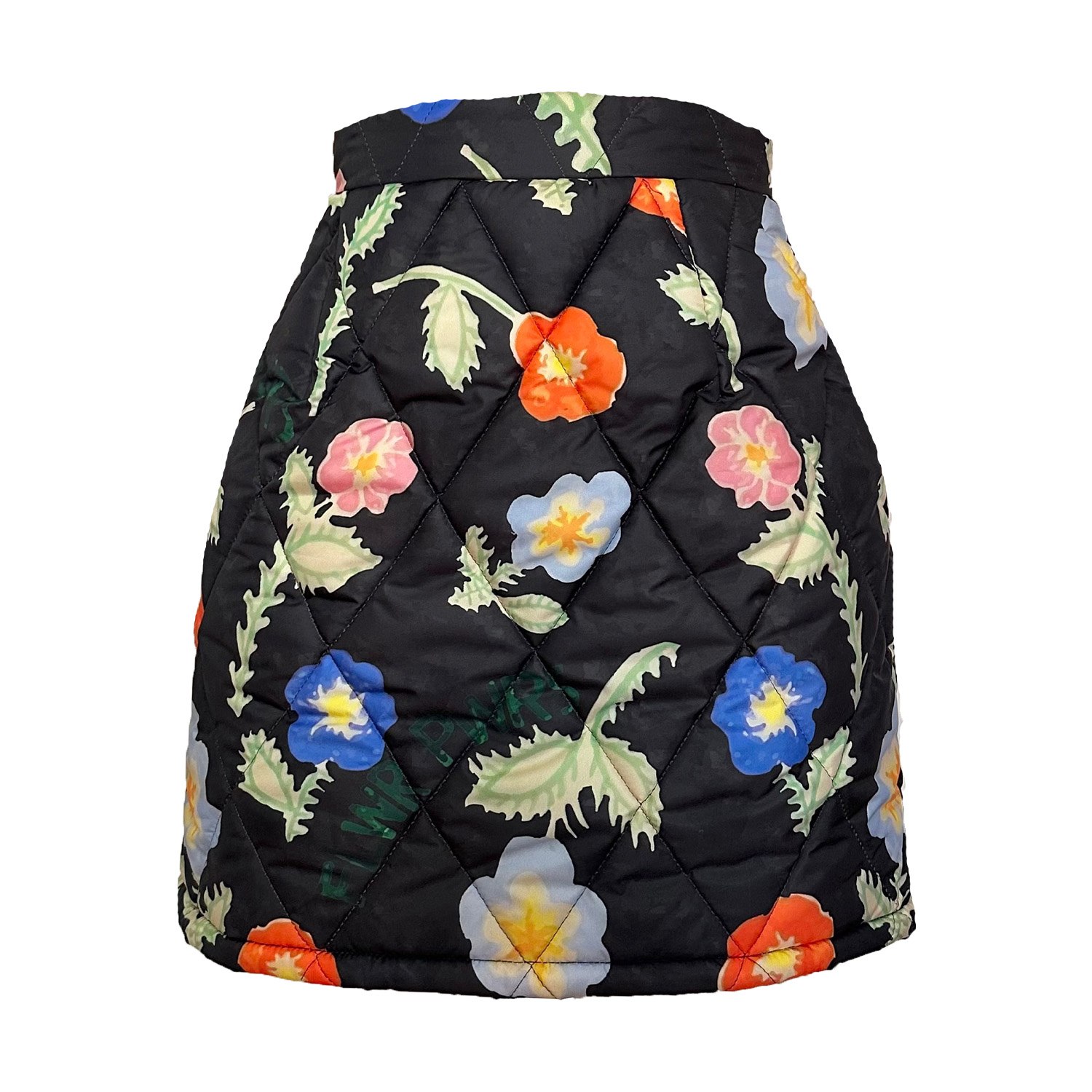 Flainer Women's Black Flower Powers Puff Skirt In Black