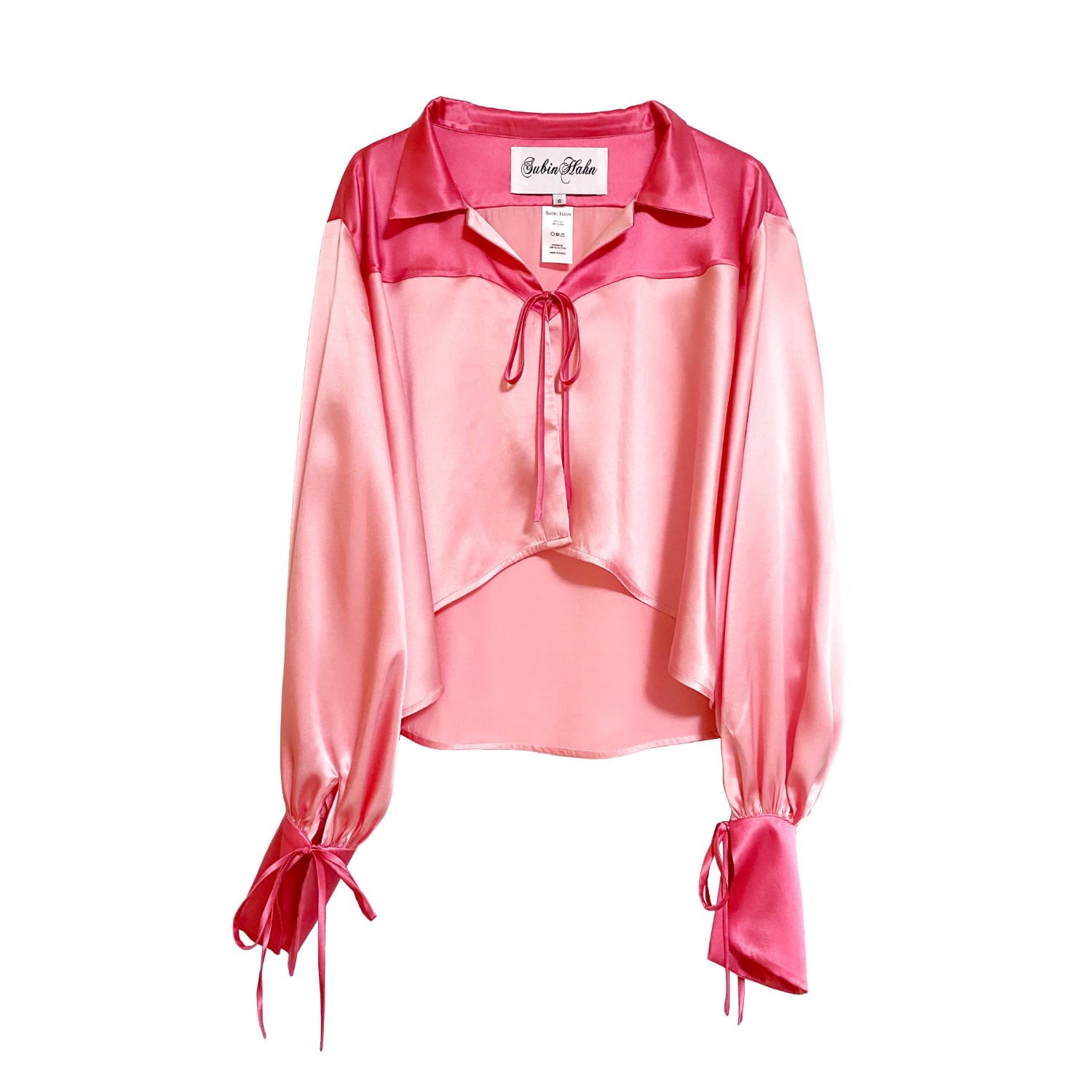 Subin Hahn Women's Pink / Purple Briar Blouse In Rose Pink In Pink/purple