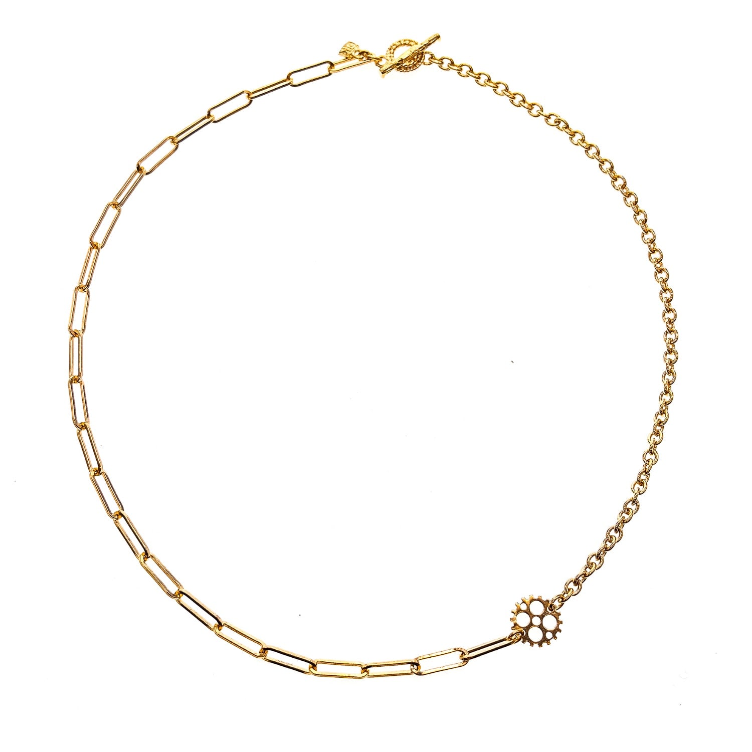 Gem Kingdom Women's Gold Plated Basic Chain Necklace - 50 Cm Various Links In Gold