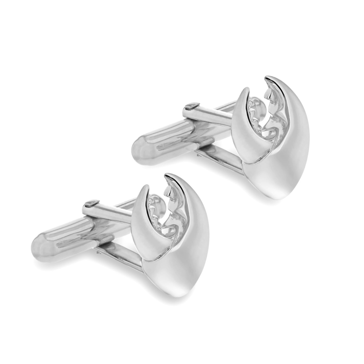 Men's New Sterling Silver Crab Claw Cufflinks | True Rocks