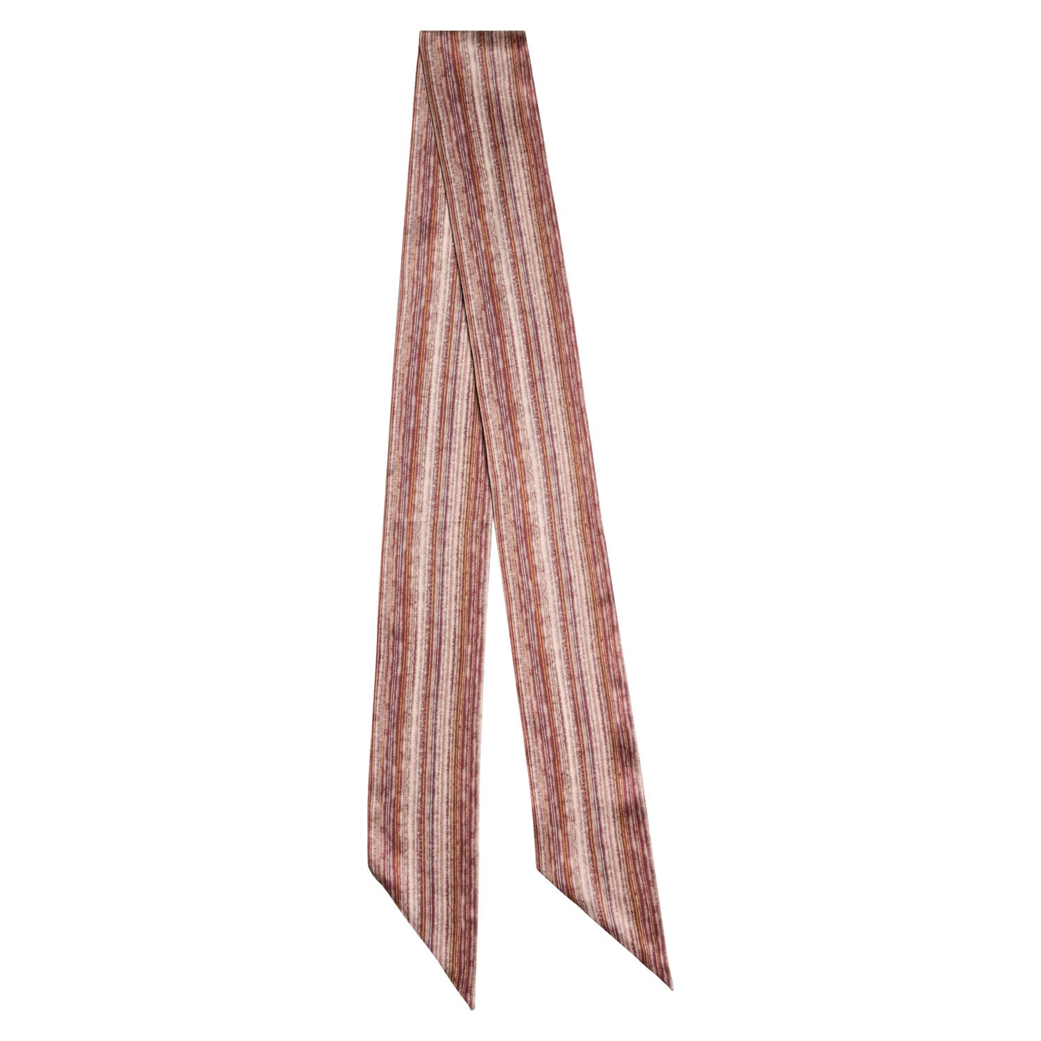 Marlei Women's Brown / Red Palma Silk Headband In Brown