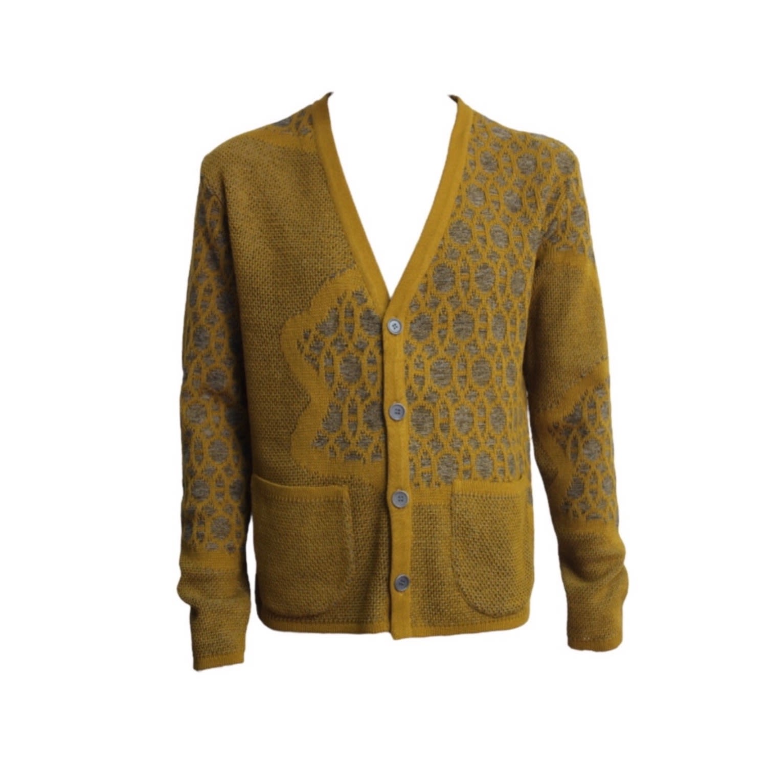Maria Aristidou Men's Atlas Engraving Cardigan