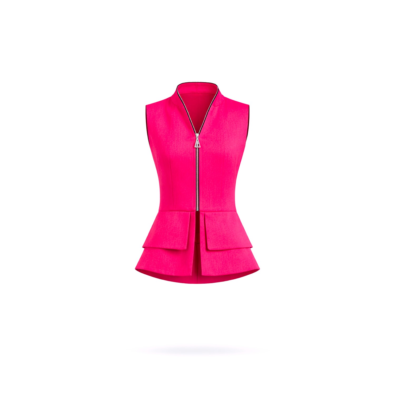 Lumina Eligma Women's Pink Construct Vest Suit Ensemble Fuschia