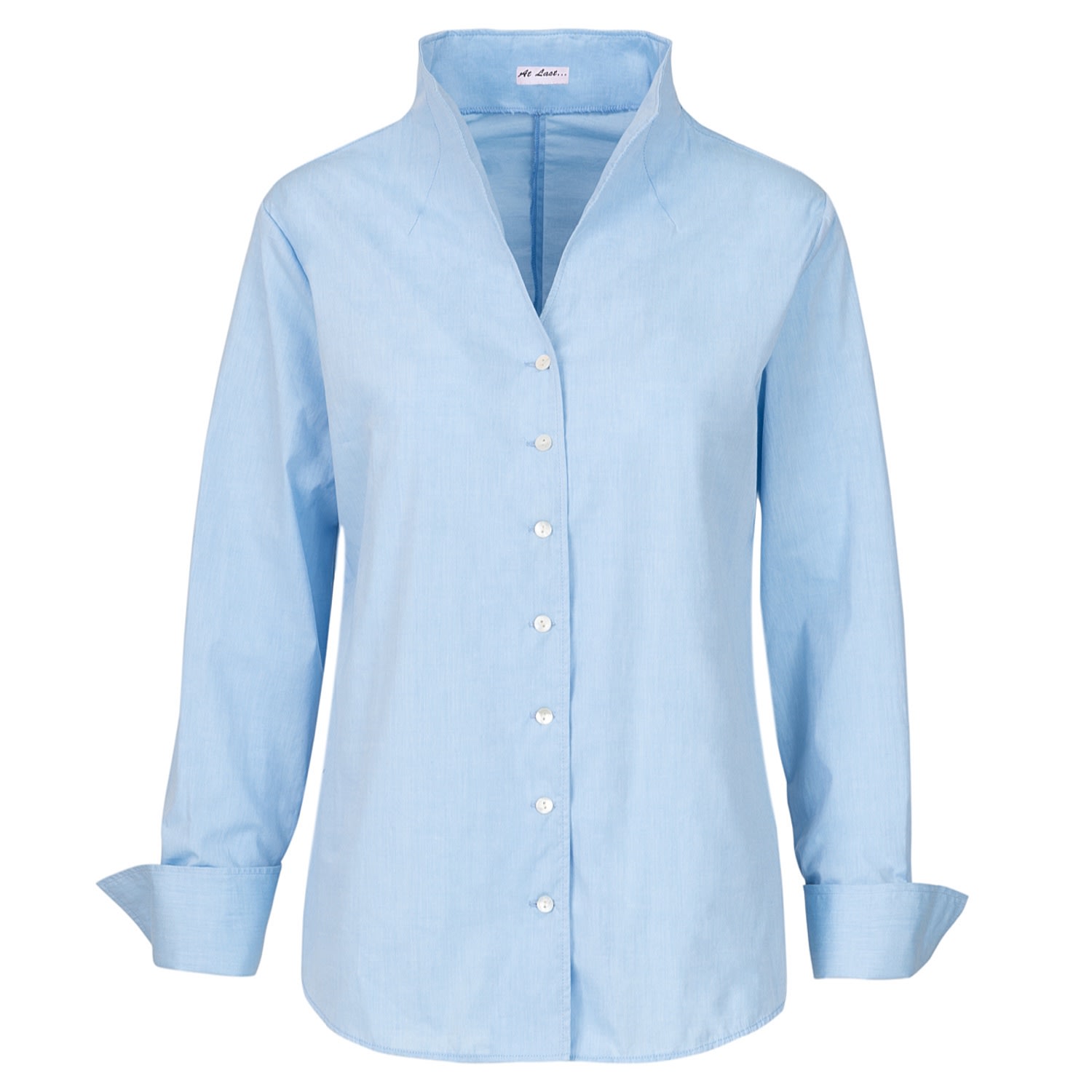 At Last... Women's Chelsea Shirt In Ice Blue In Blue