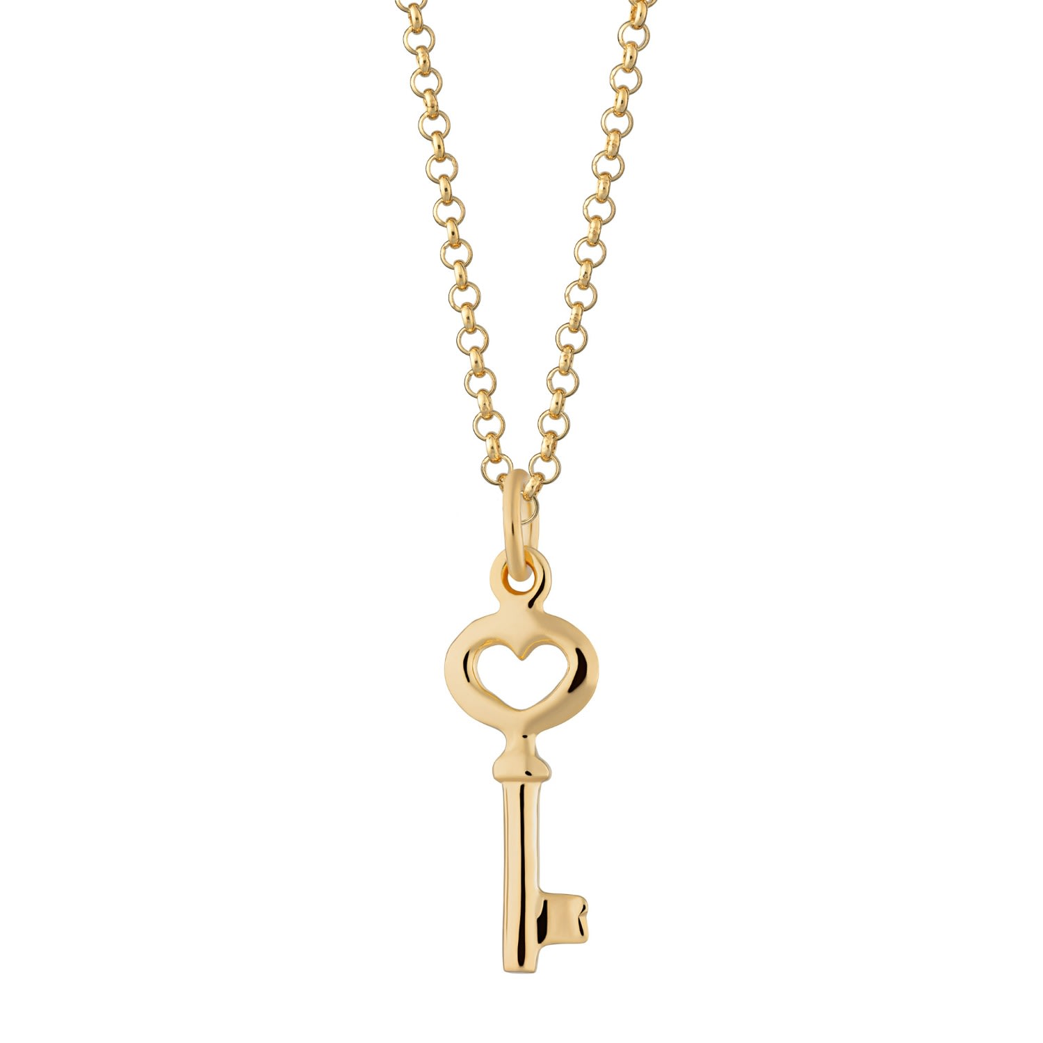 Women’s Gold Plated Key Necklace Lily Charmed