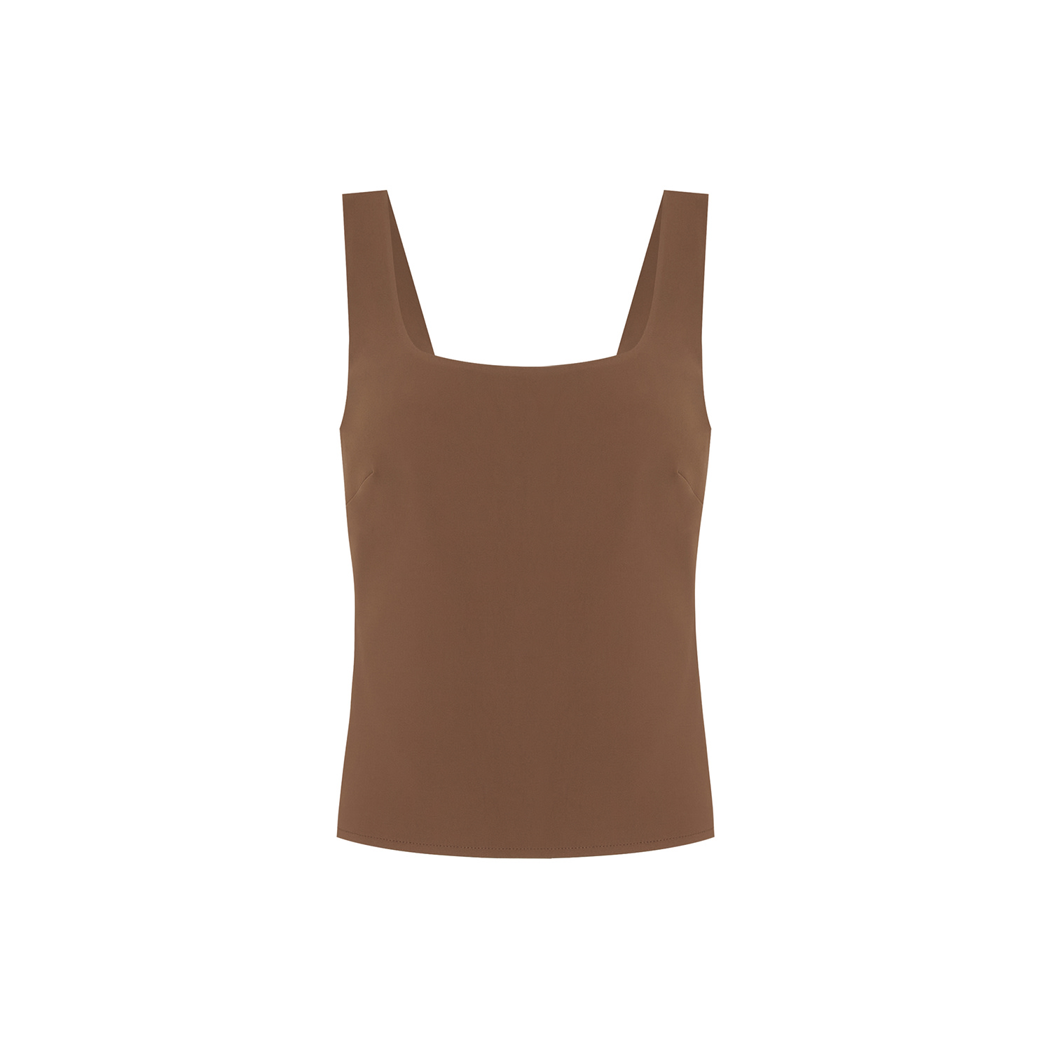 Rue Les Createurs Women's Brown Basic Crepe Texture Mink Bodysuit In Brown