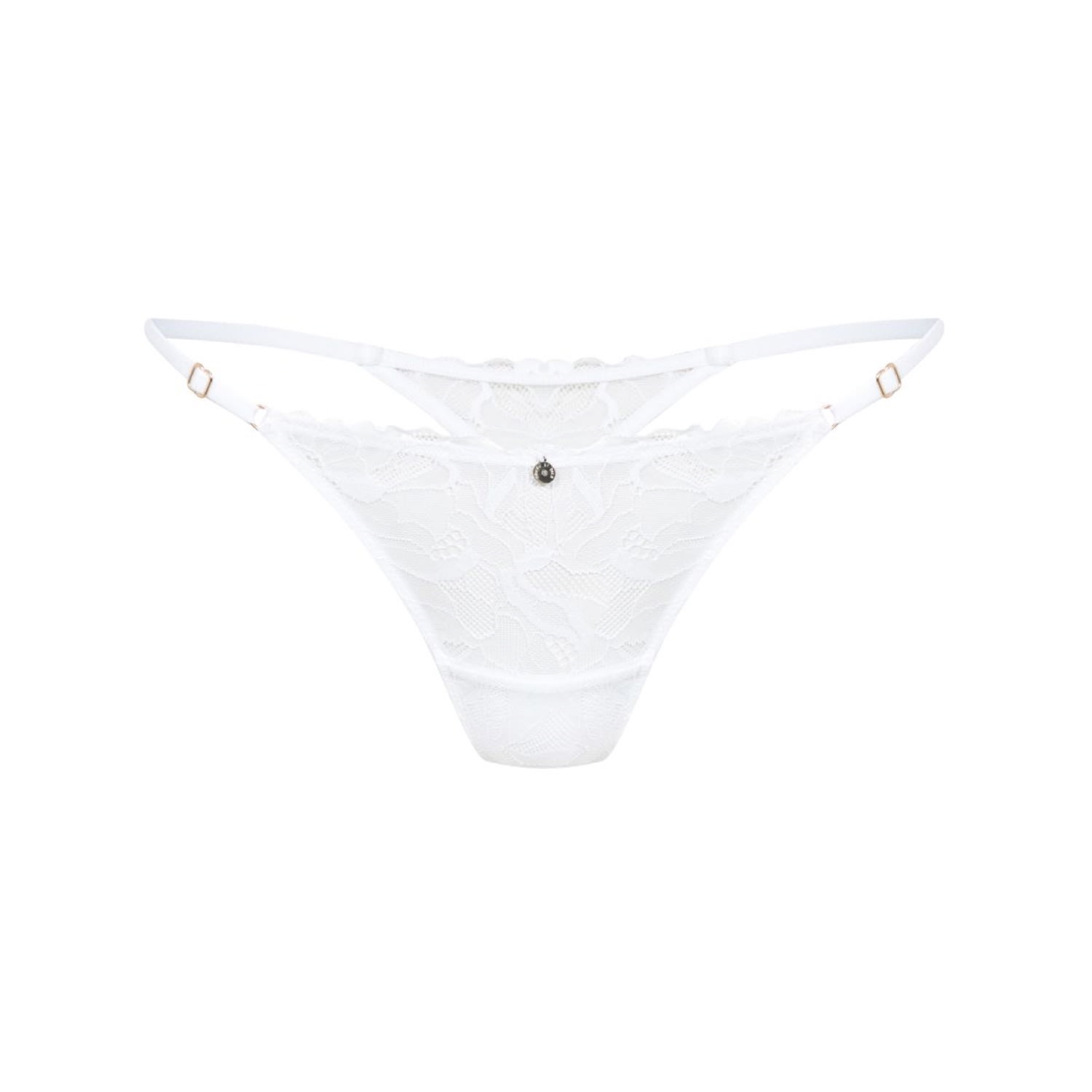 House Of Silk Women's Eva Lace Thong White In White