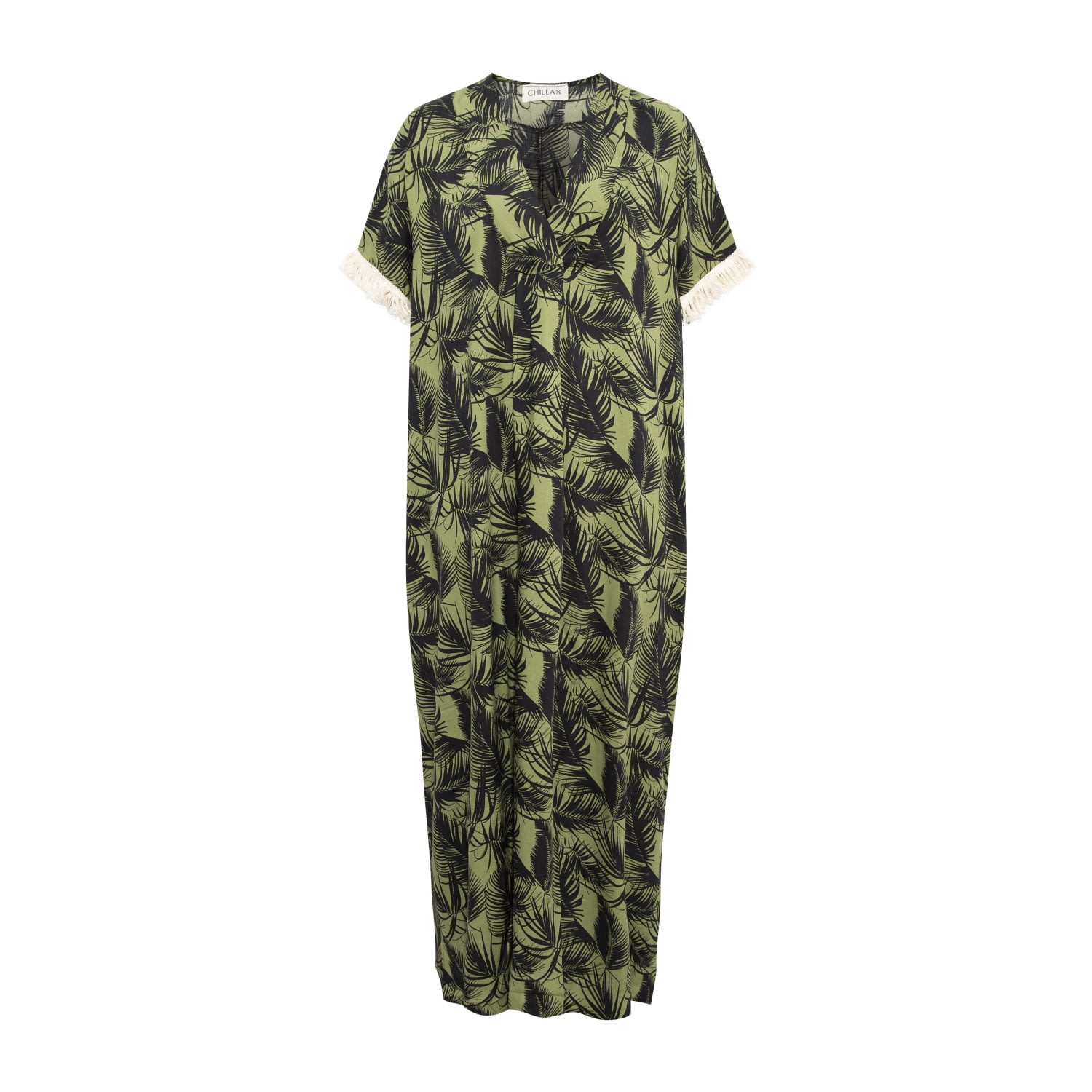 Chillax Women's Green Moorea Kaftan In Green