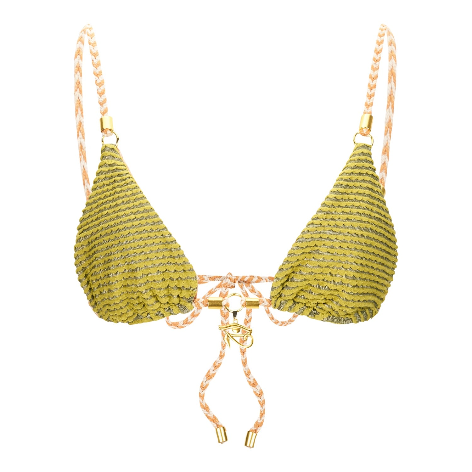 Women's Green Triangle Top Muses | Large | Akosha Swimwear