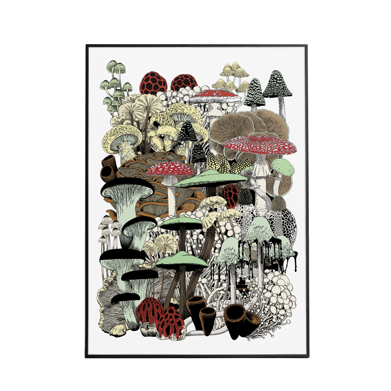 Abi Overland Jersey Mushroom Bloom - Art Print S