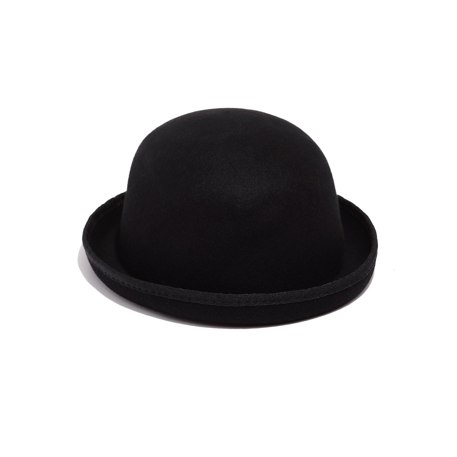 Women’s Black Bowler Felt Hat Extra Small Justine Hats