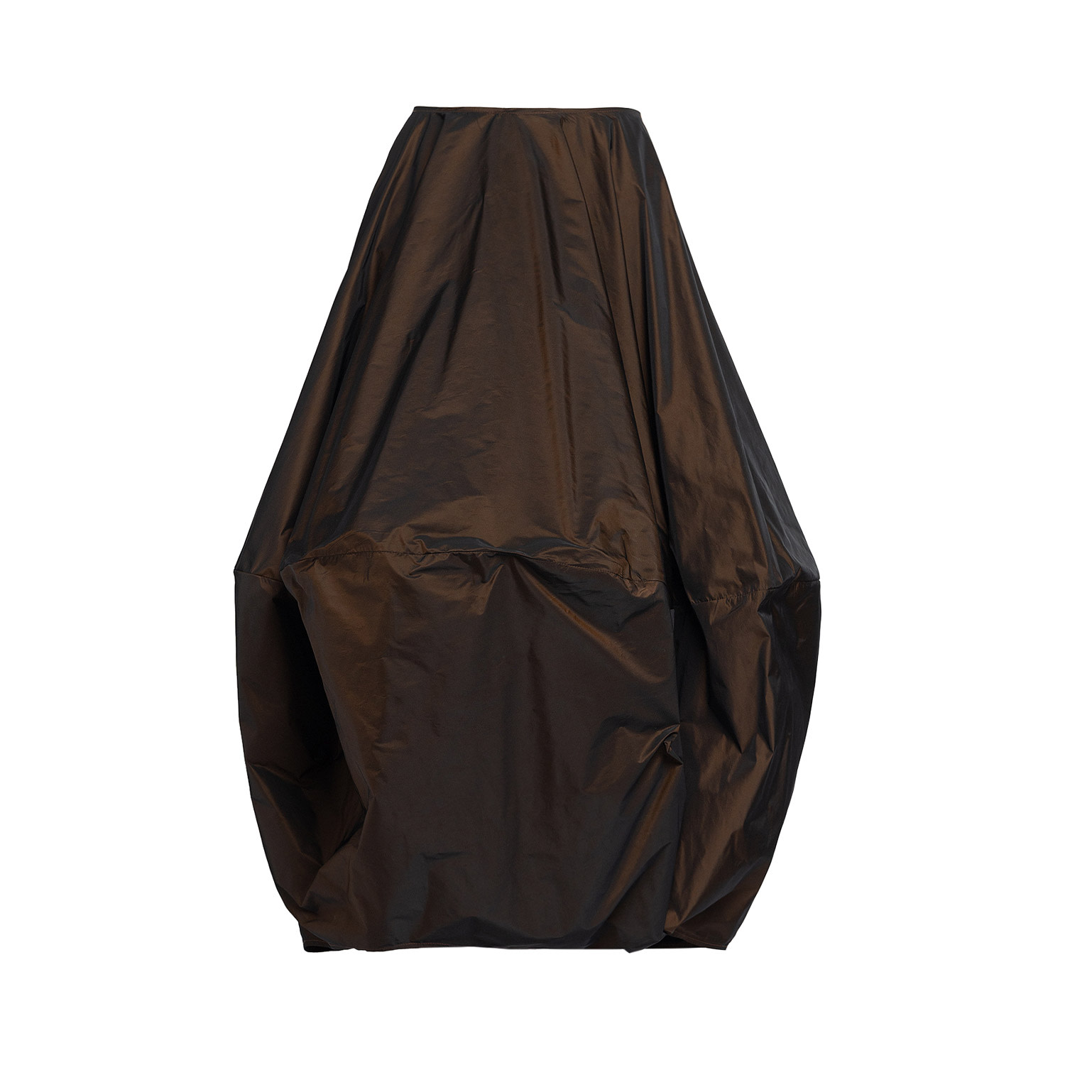 Bianca Popp Women's Imperial Skirt In Brown Taffeta In Brown