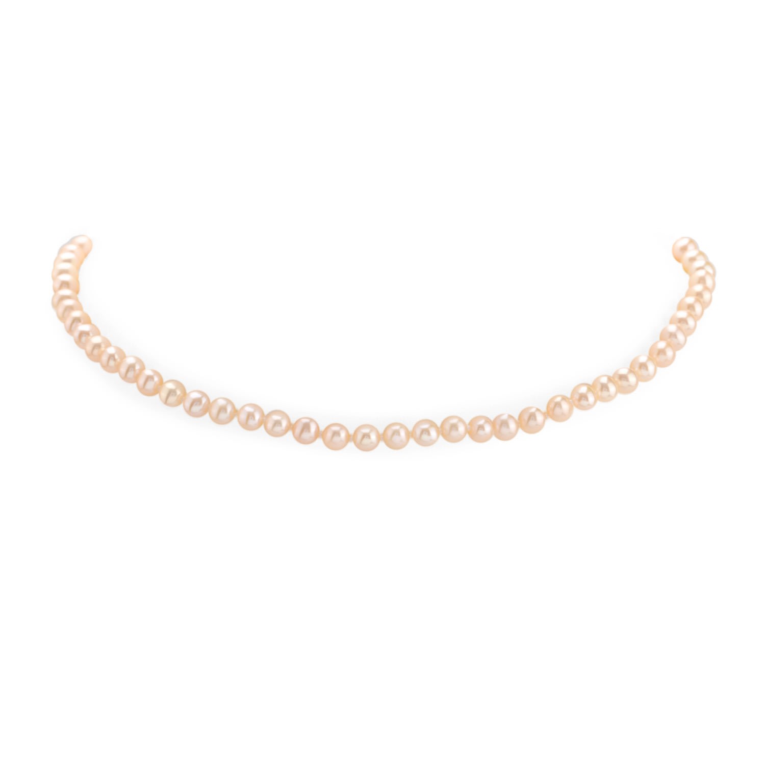 Women’s Silver Classic Luxe Peach Caviar Necklace Matara