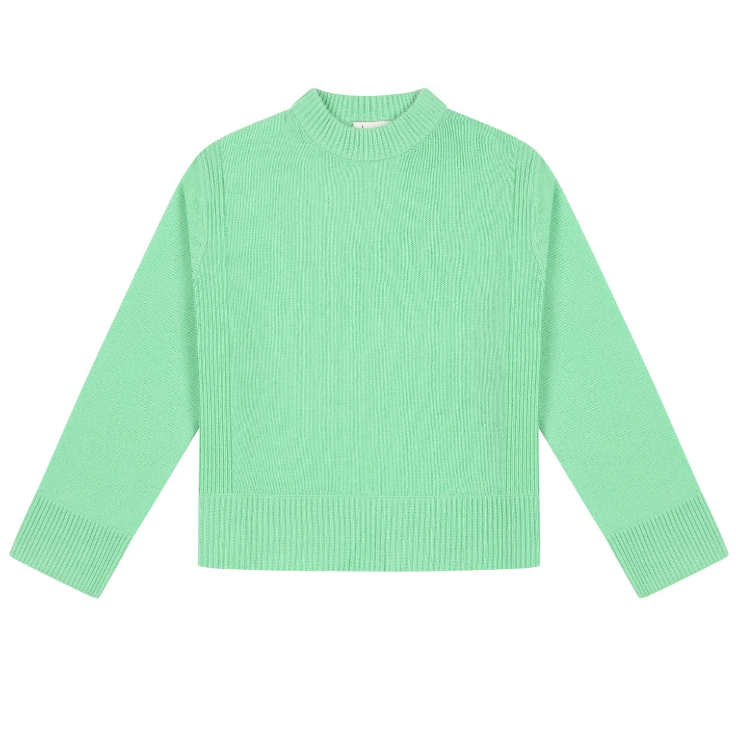 Loop Cashmere Women's Cropped Cashmere Sweatshirt In Apple Green