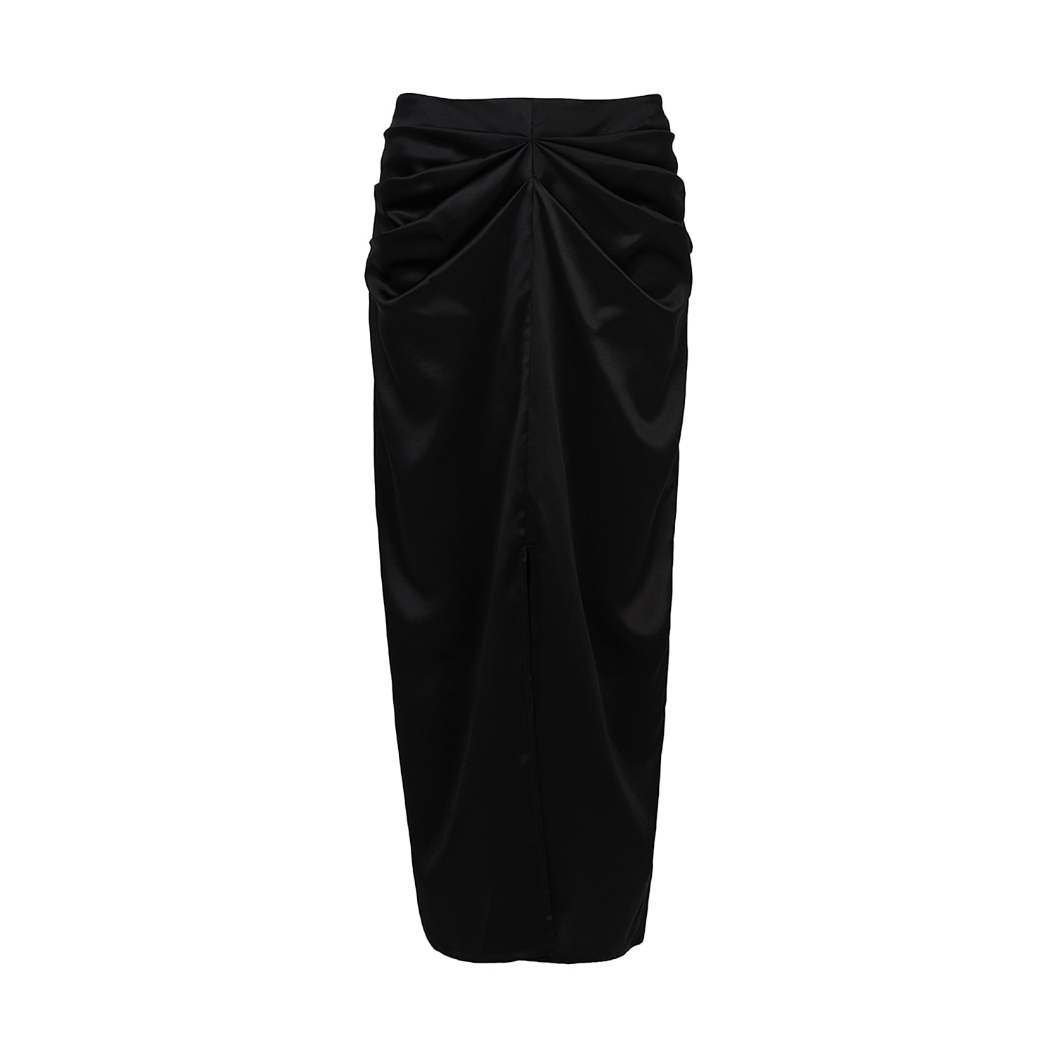The Summer Edit Women's Arielle Silk Skirt - Black In Black