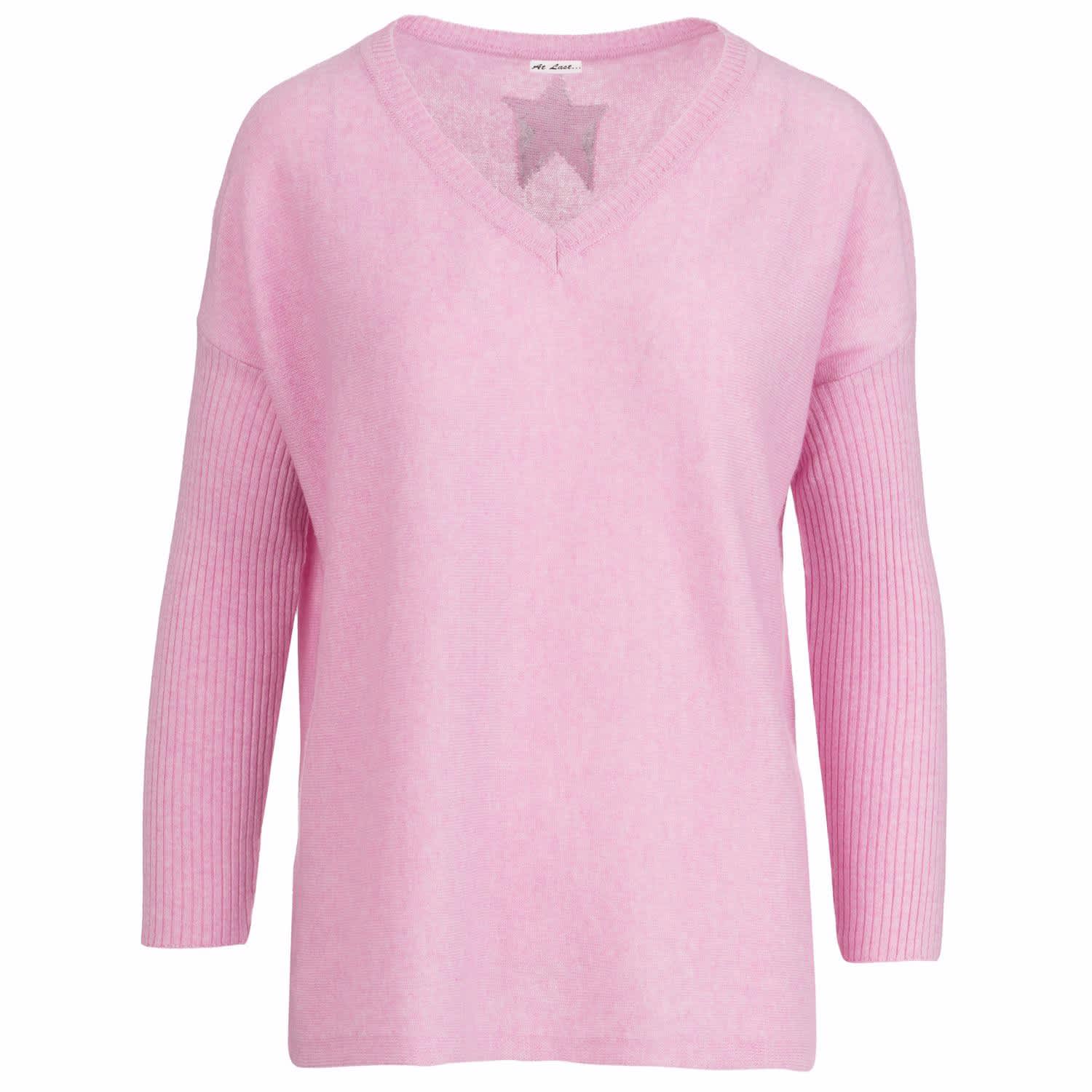 pink cashmere sweater