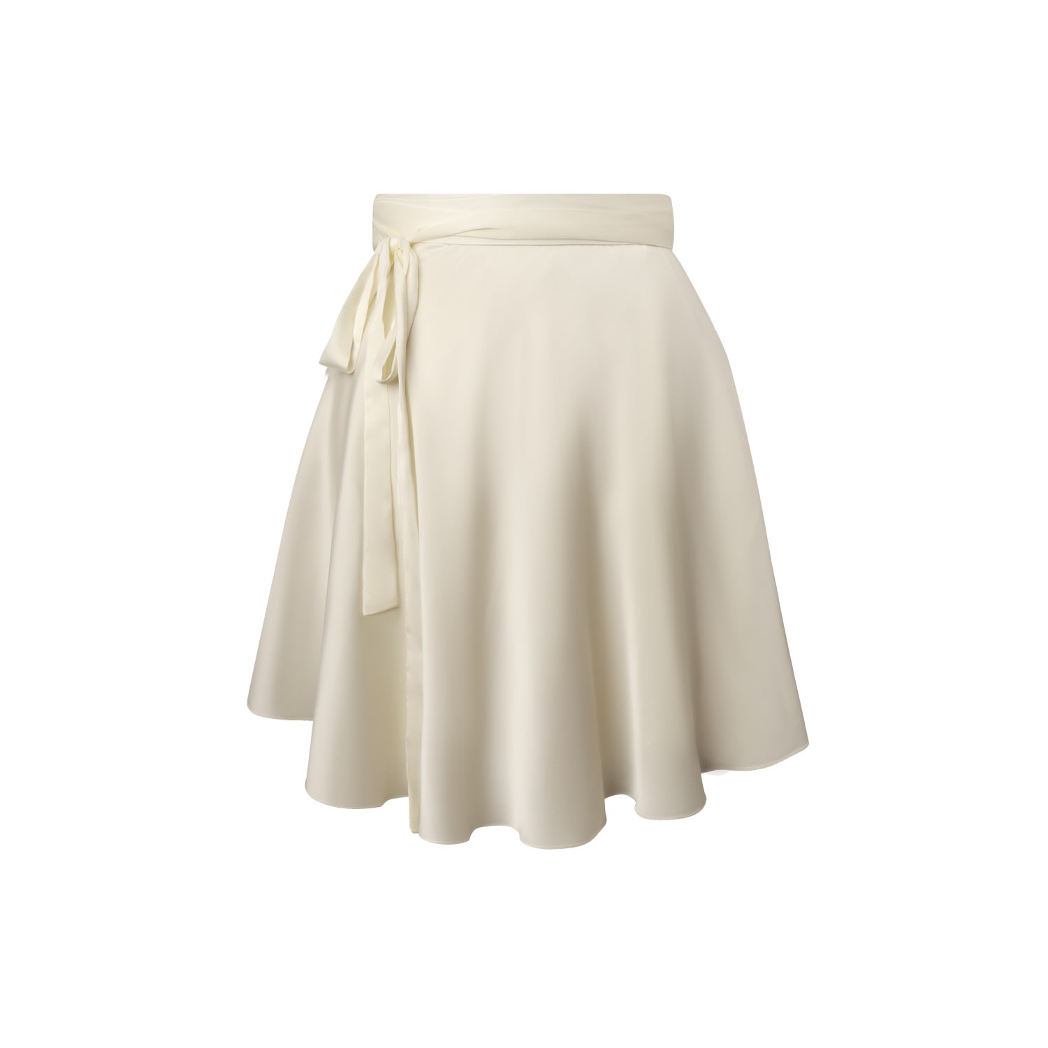 Women's White / Neutrals Pina Wrap Skirt In Angel Breath White | Extra Small | Sanctumum