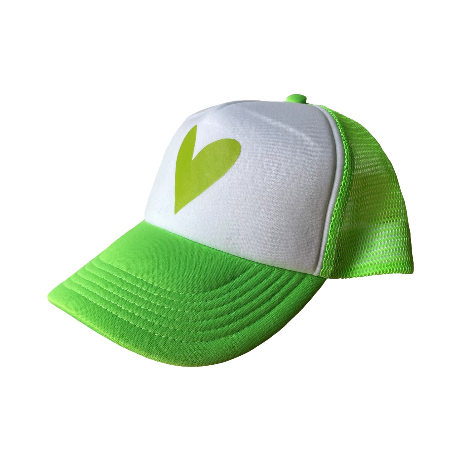 Men’s Original Trucker Cap Light Green Heart Catchii