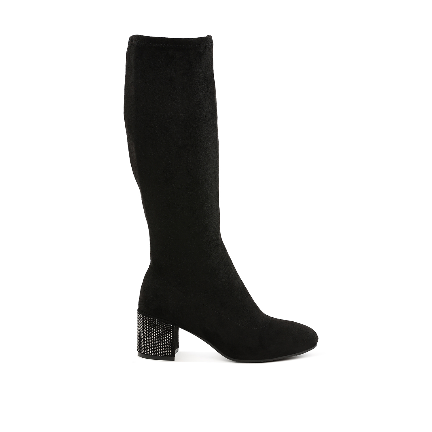 Sinaloa Microfiber Knee High Boots In Black Rag Co. Wolf Badger