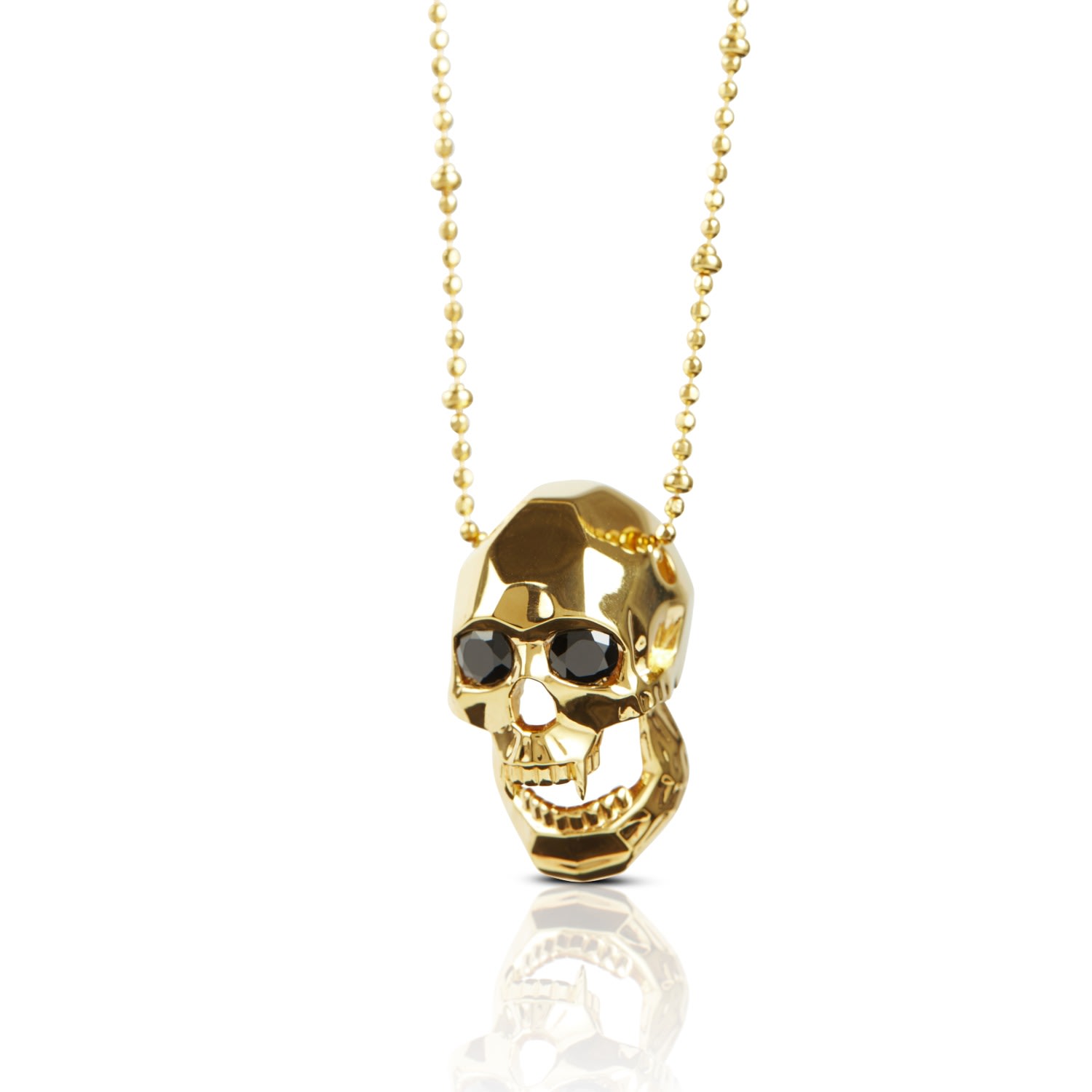 Women’s Vampire Skull Pendant Gold Kasun