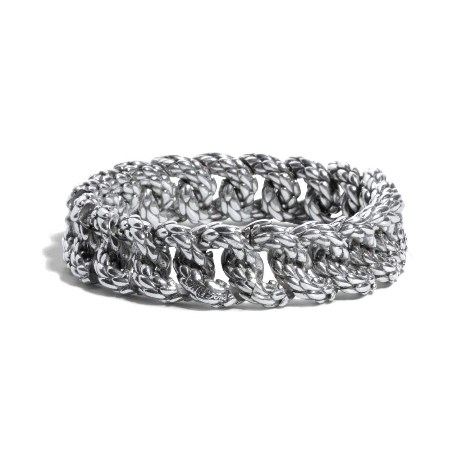 Men’s Silver Huge Medusa Bracelet Wild Sons