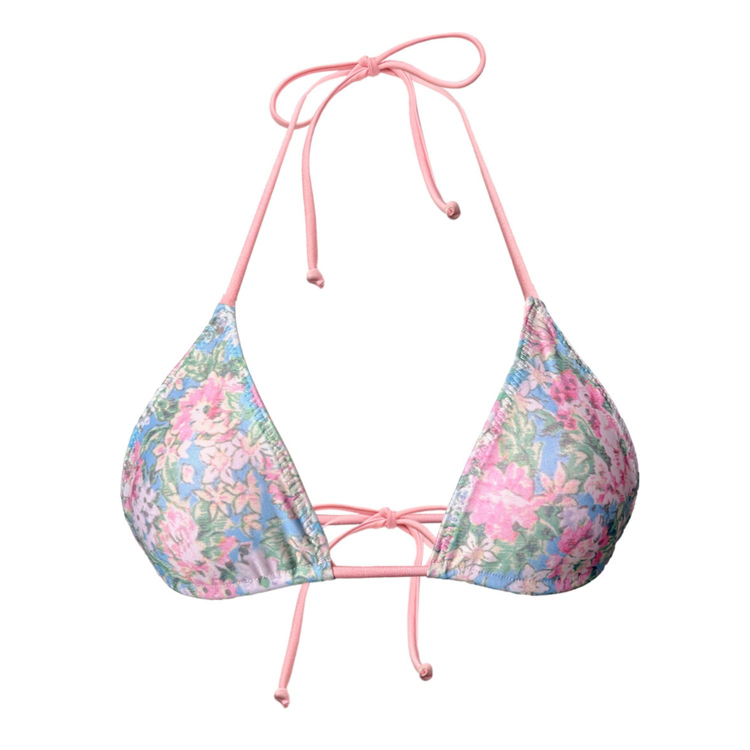 Nara Swim Women's Blue / Pink Lulu Reversible Top // Lana In Multi