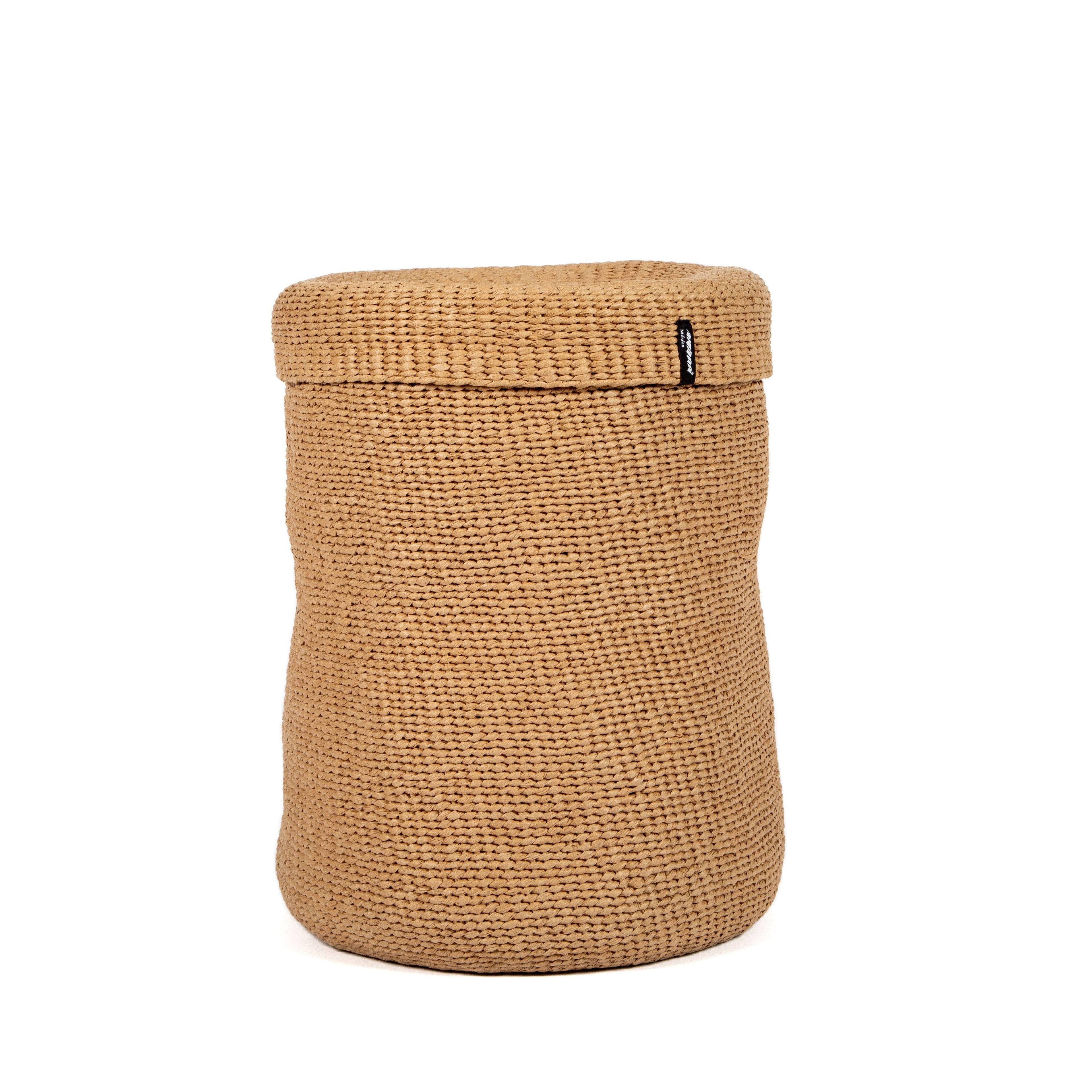 Mifuko Kiondo Basket With Lid - Brown Xl
