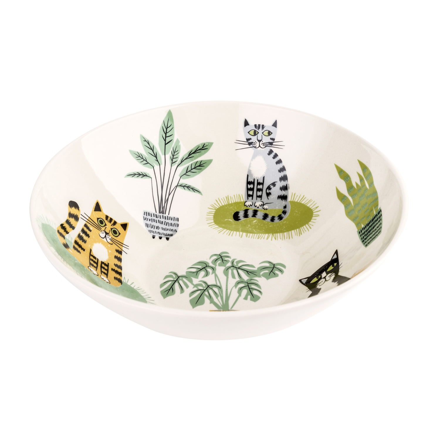 Hannah Turner Cat Serving Bowl In Multi