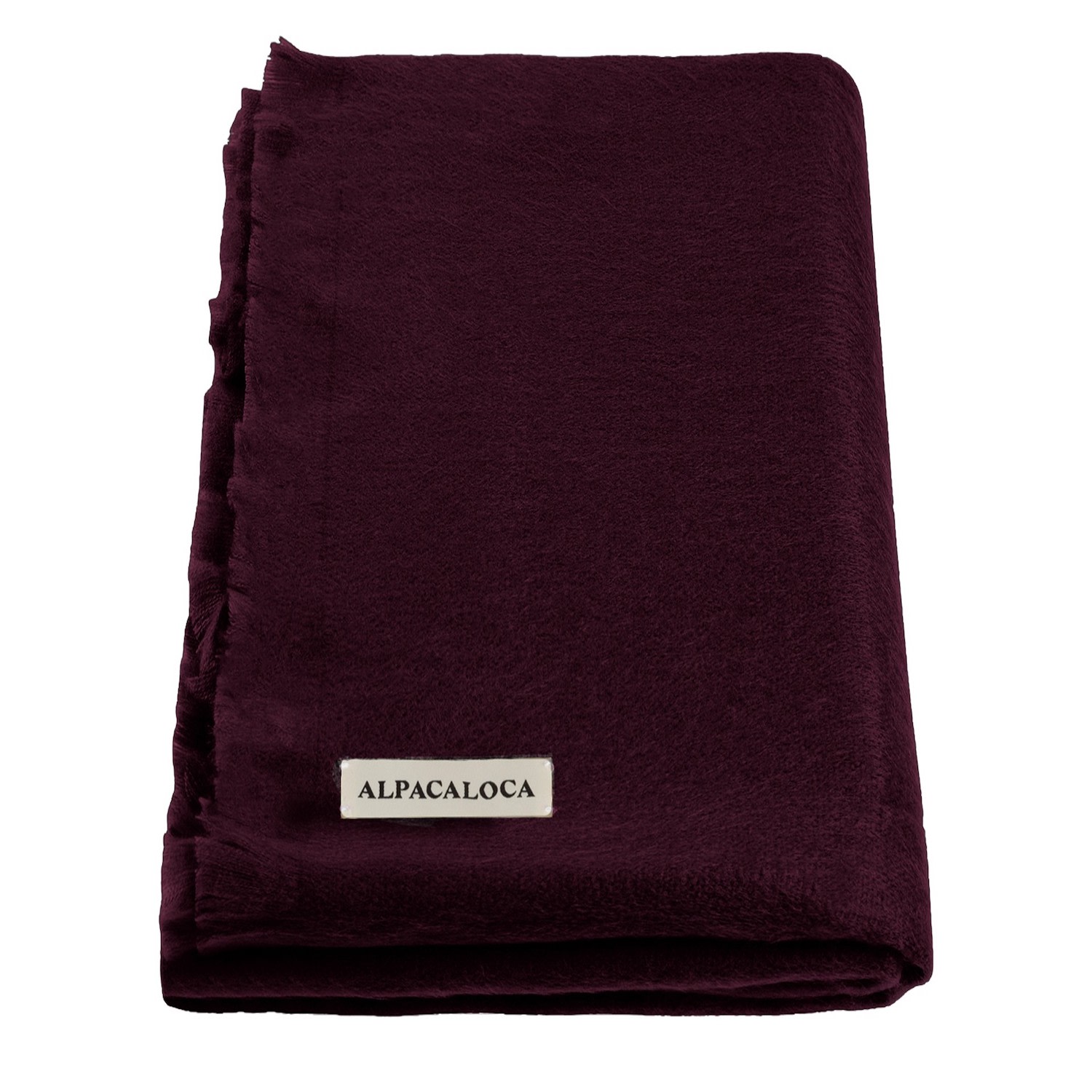 Alpaca Loca Women's Scarf, Shawl Wine Red -  Alpaca Wool In Red