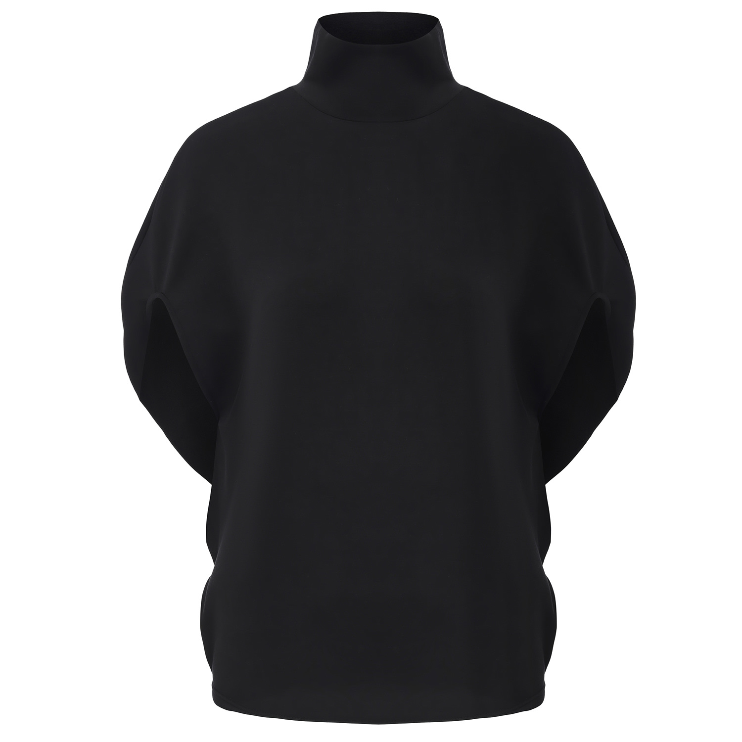 Front Row Shop Women's Black Mousse Circular Tee In Black