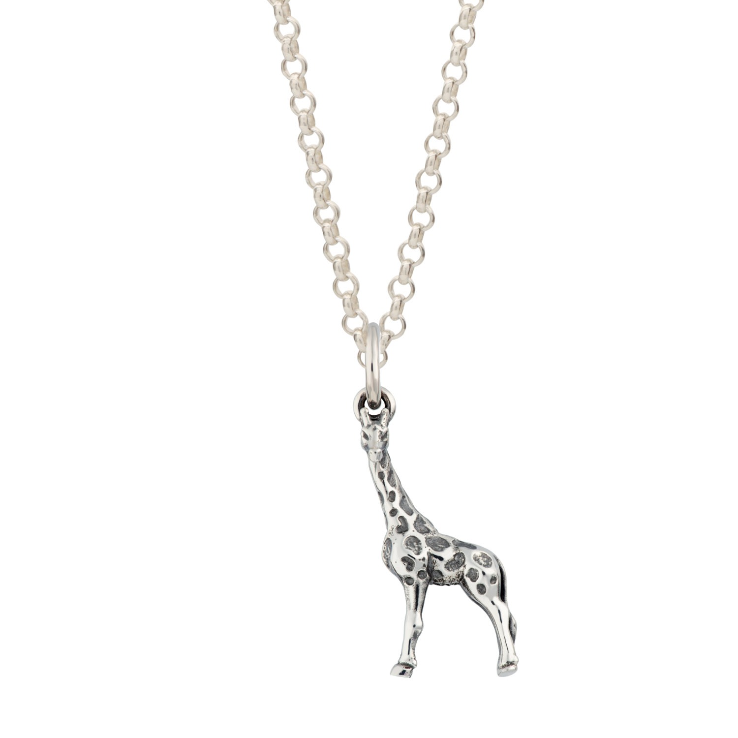 Women’s Sterling Silver Giraffe Necklace Lily Charmed